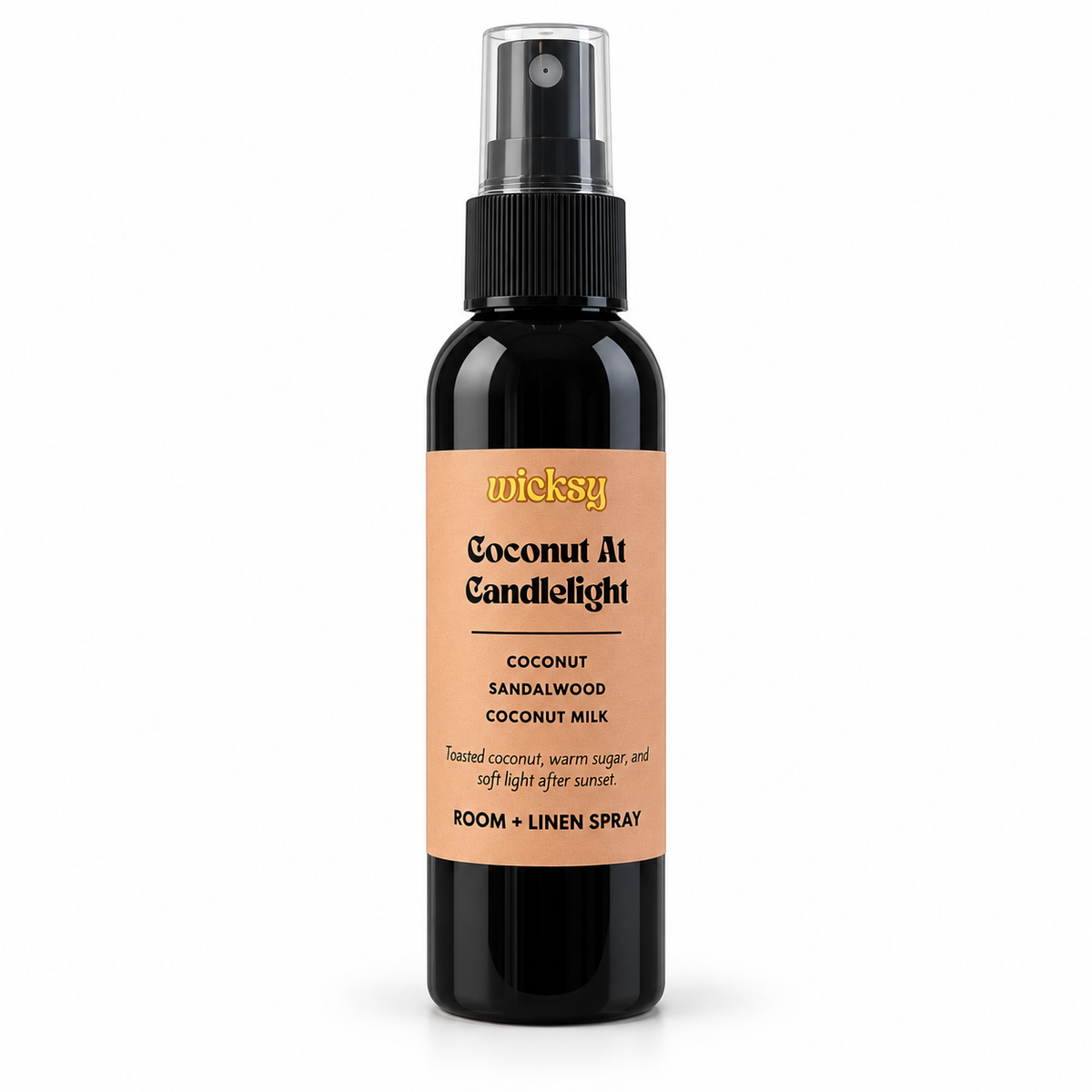 Coconut at Candlelight Room & Linen Spray by Wicksy