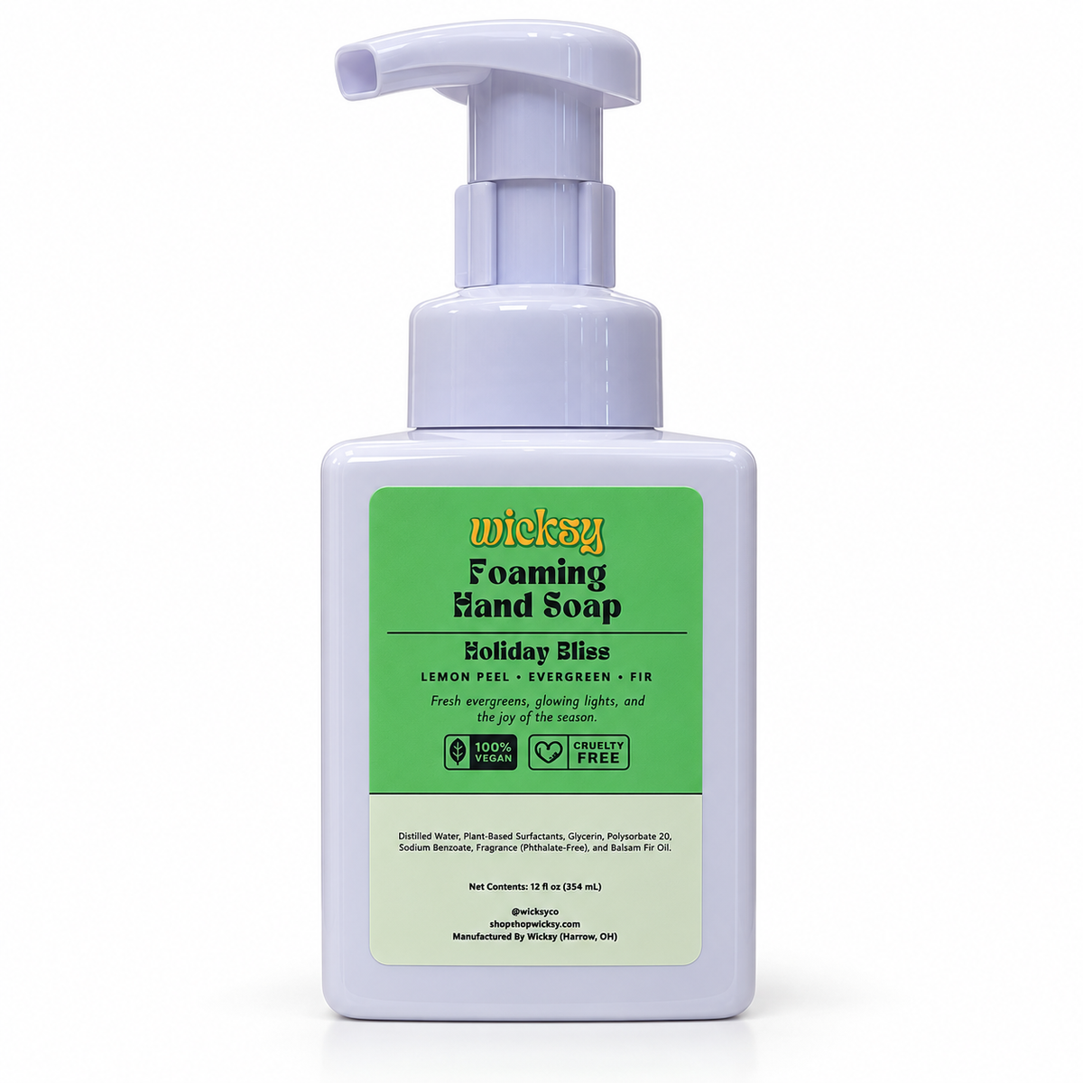 Holiday Bliss Foaming Hand Soap by Wicksy