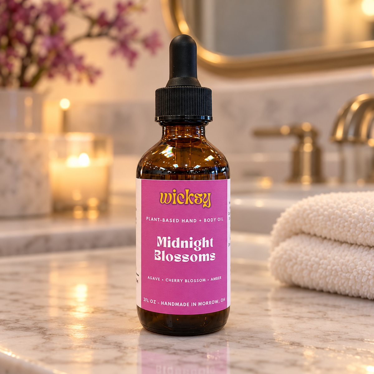 Midnight Blossoms Hand & Body Oil by Wicksy, photo 5