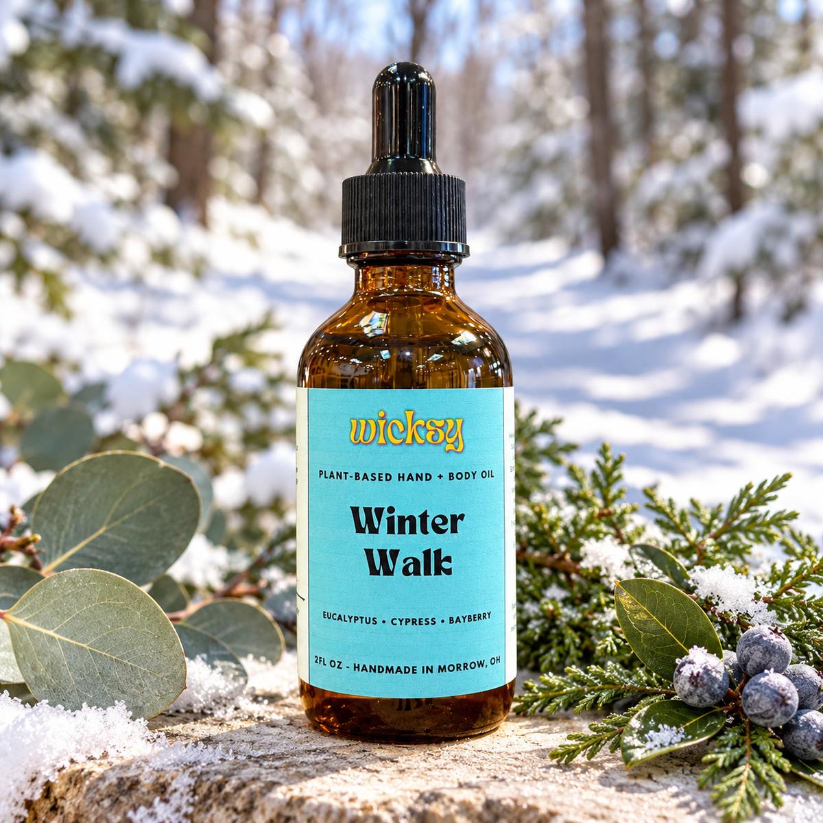 Winter Walk Hand & Body Oil by Wicksy, photo 4