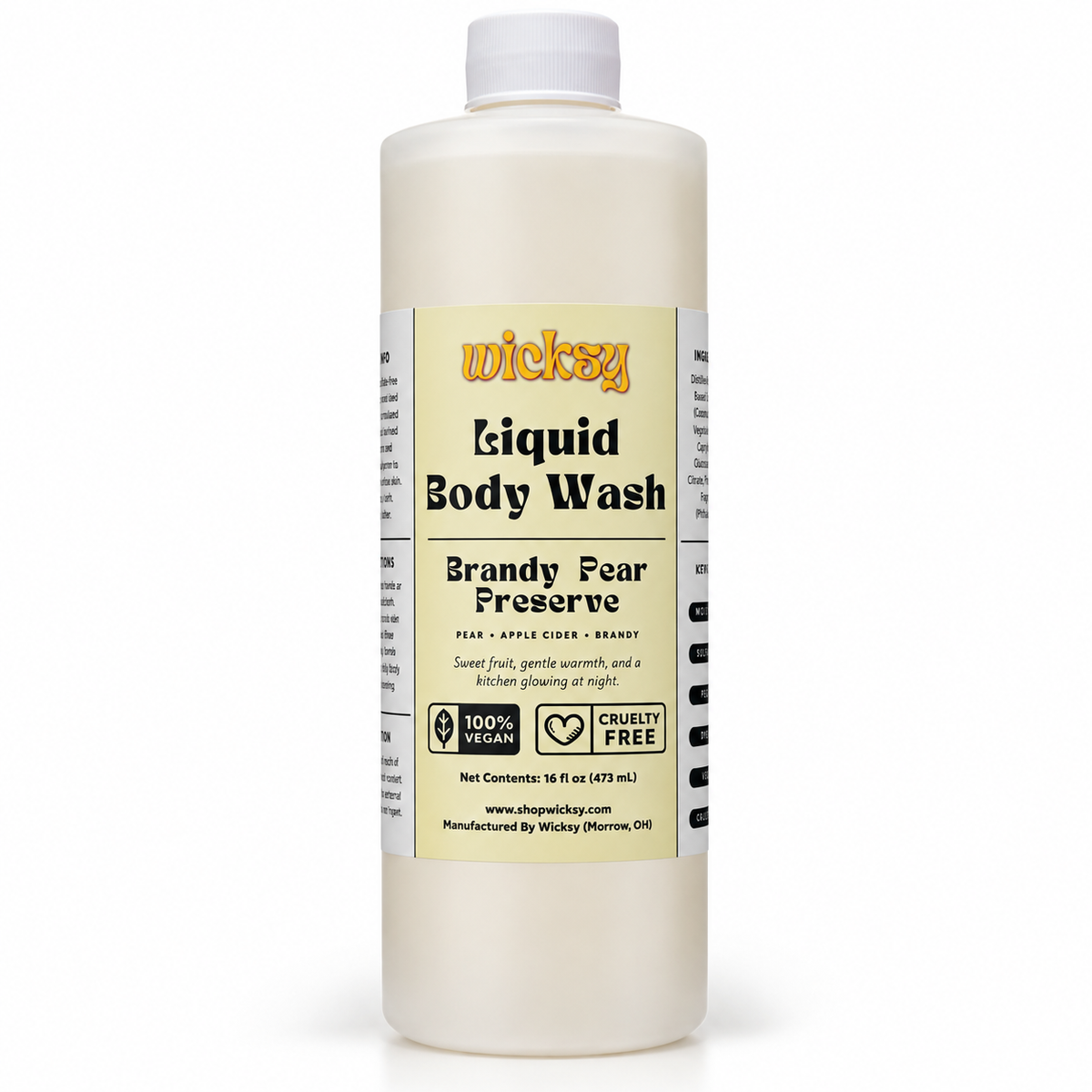 Brandy Pear Preserve Body Wash by Wicksy, photo 2