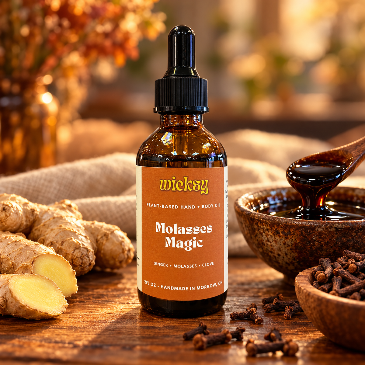 Molasses Magic Hand & Body Oil by Wicksy, photo 4