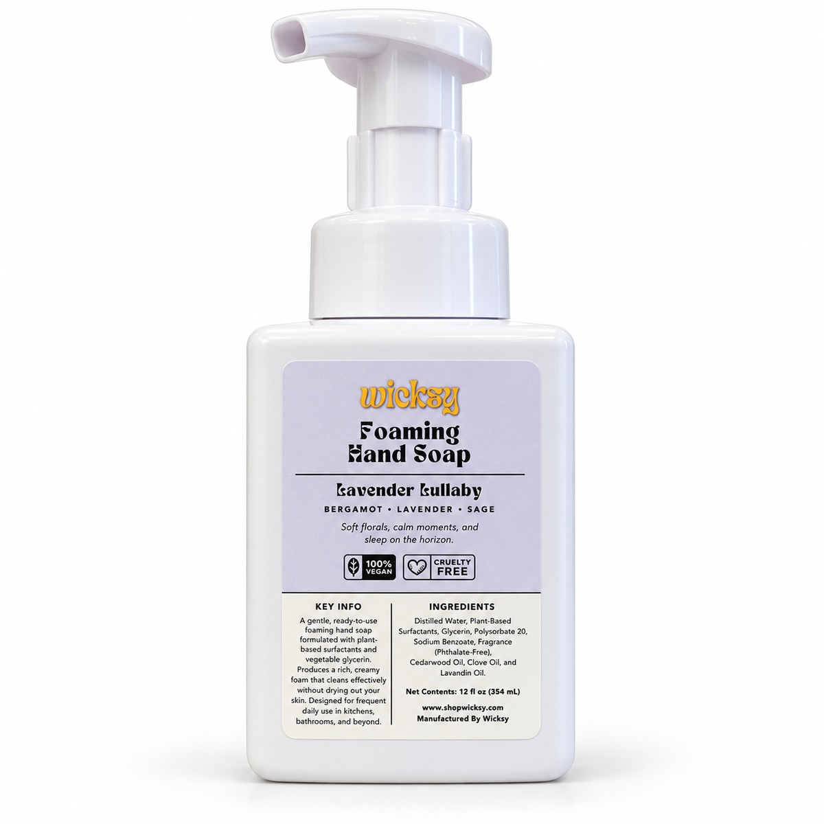 Lavender Lullaby Foaming Hand Soap by Wicksy