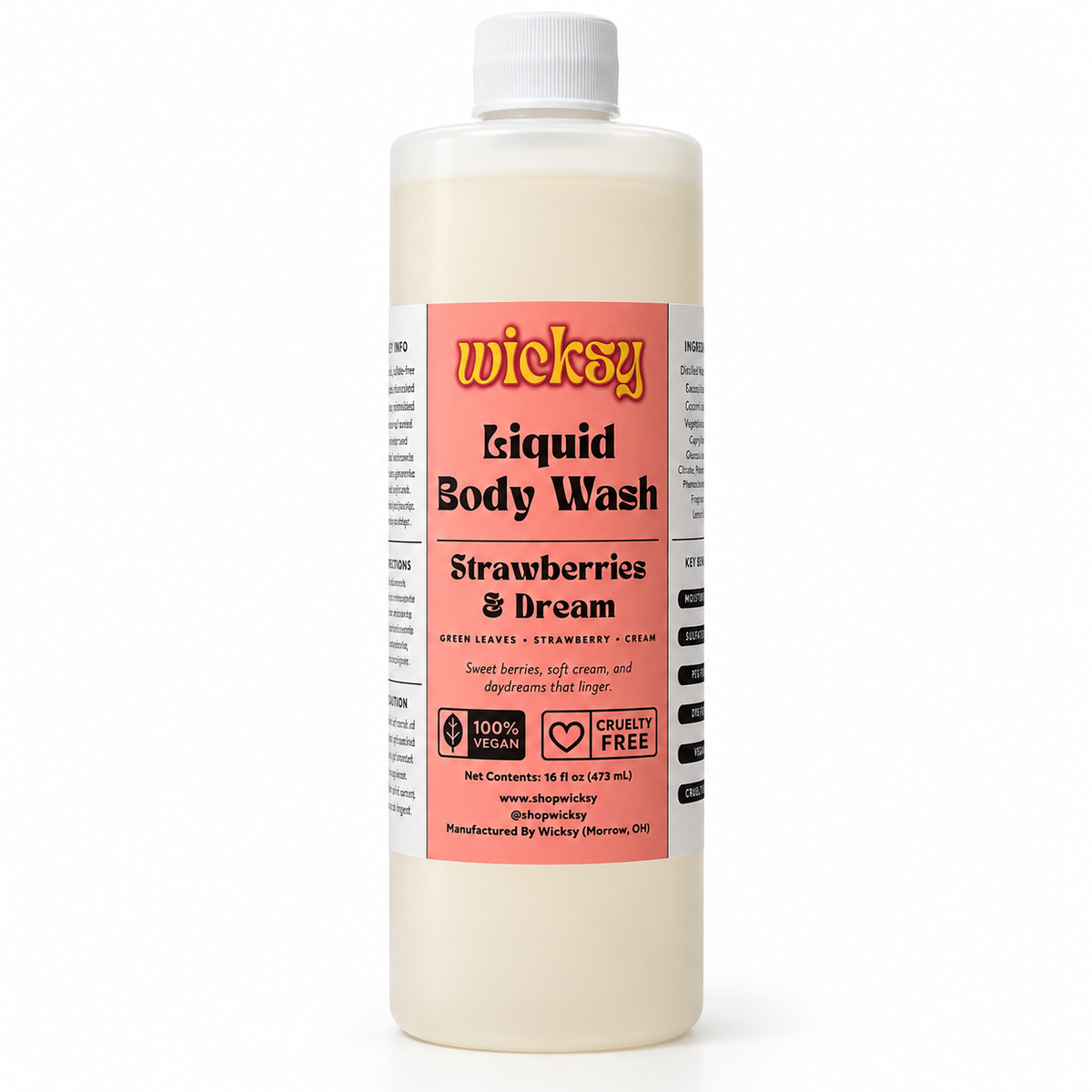 Strawberries & Dream Body Wash by Wicksy