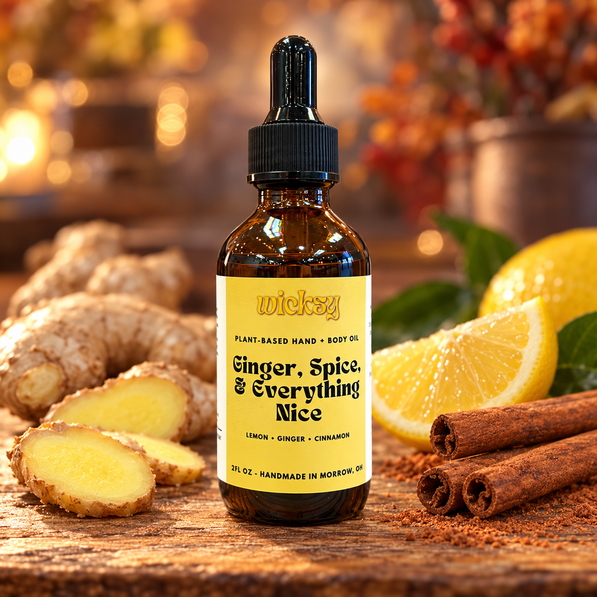 Ginger, Spice, & Everything Nice Hand & Body Oil by Wicksy, photo 4