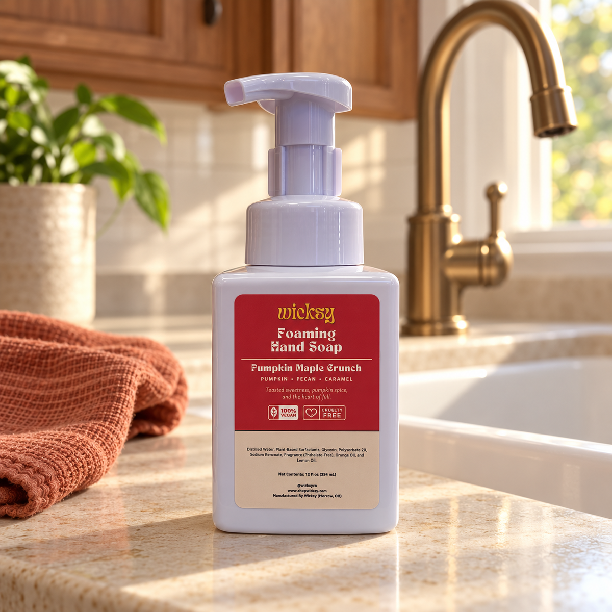 Pumpkin Maple Crunch Foaming Hand Soap by Wicksy, photo 4