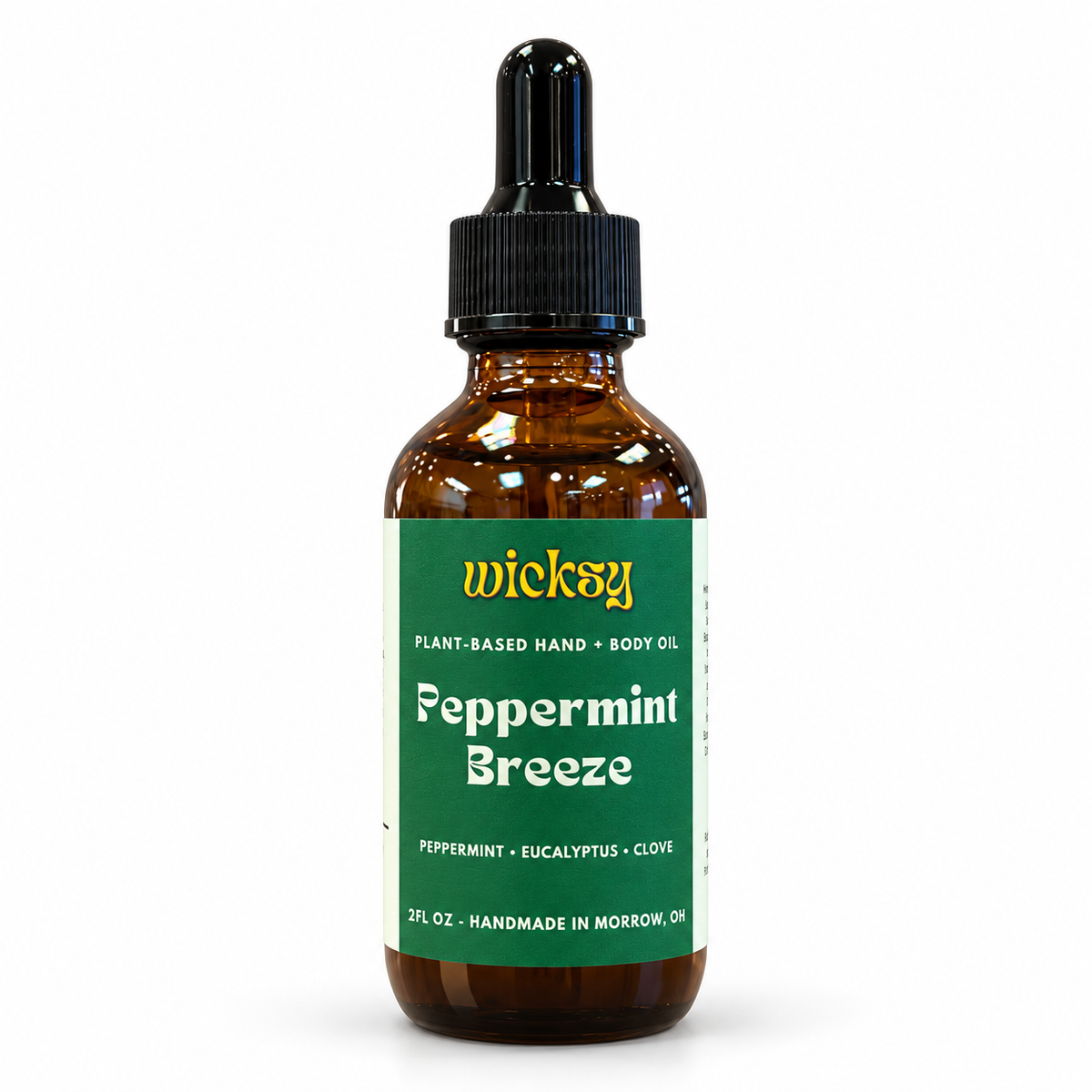 Peppermint Breeze Hand & Body Oil by Wicksy