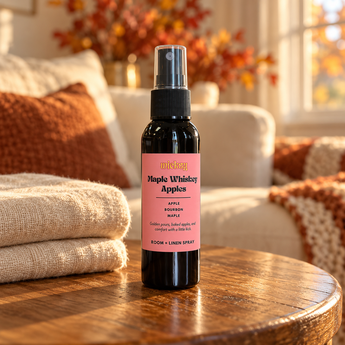 Maple Whiskey Apples Room & Linen Spray by Wicksy, photo 4