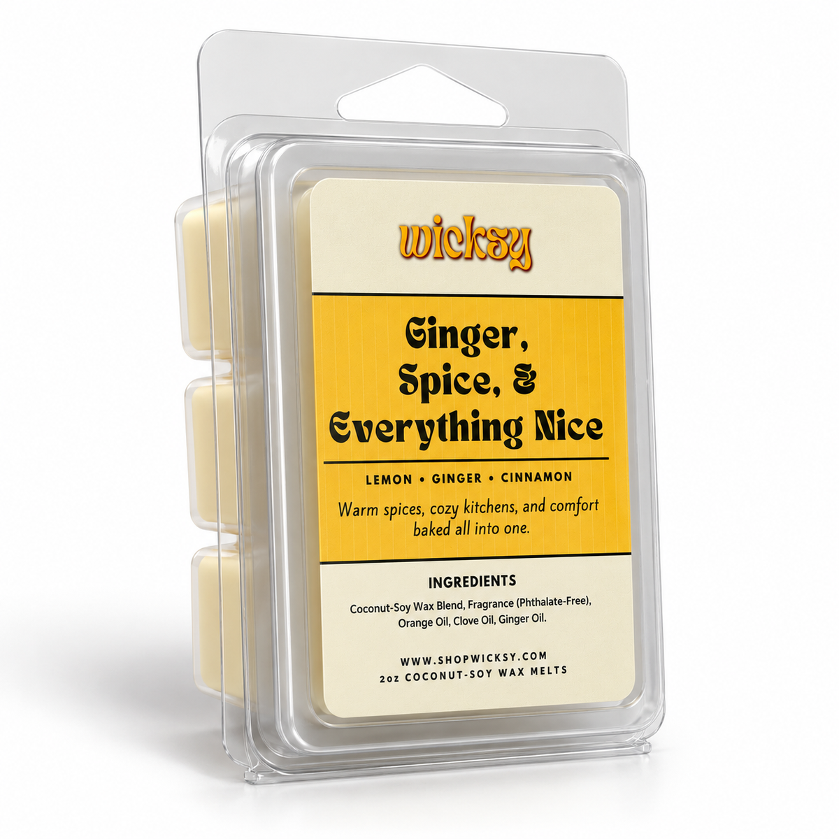 Ginger, Spice, & Everything Nice Wax Melt by Wicksy, photo 2