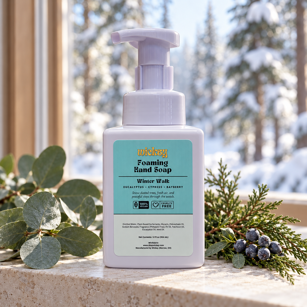 Winter Walk Foaming Hand Soap by Wicksy, photo 4