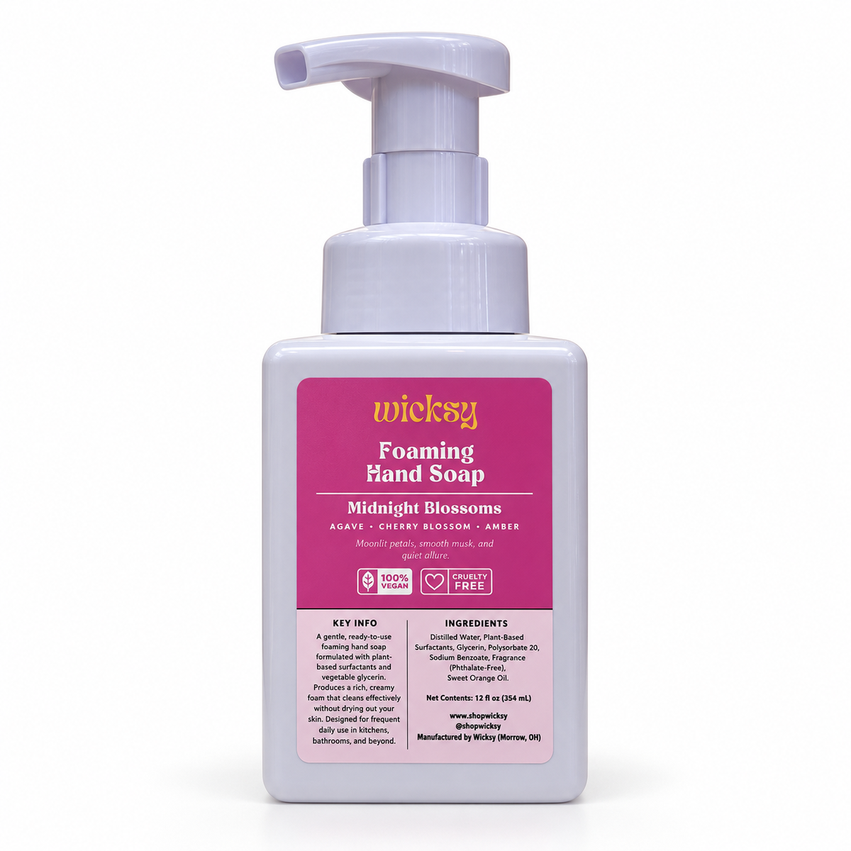 Midnight Blossoms Foaming Hand Soap by Wicksy