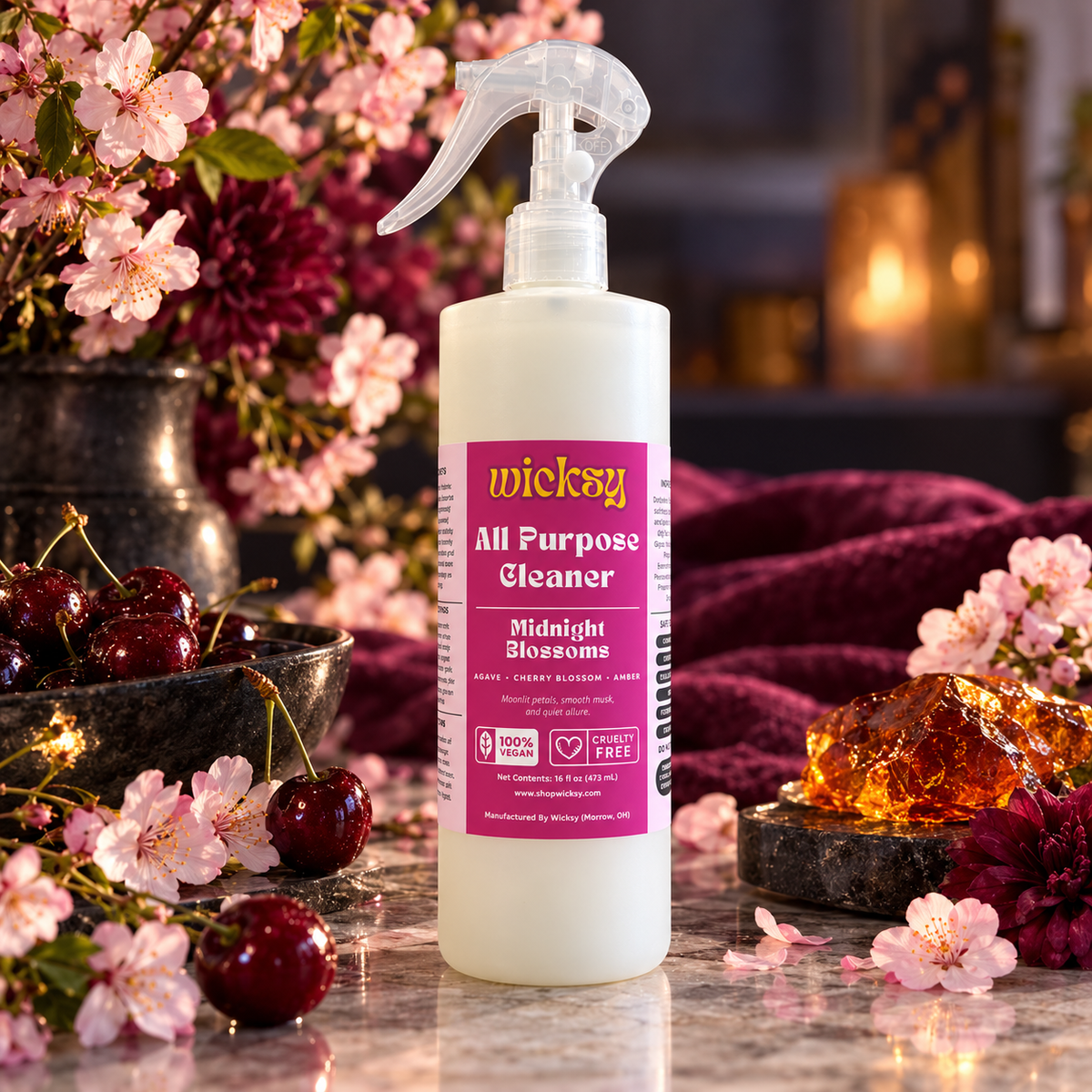 Midnight Blossoms All Purpose Cleaner by Wicksy, photo 5