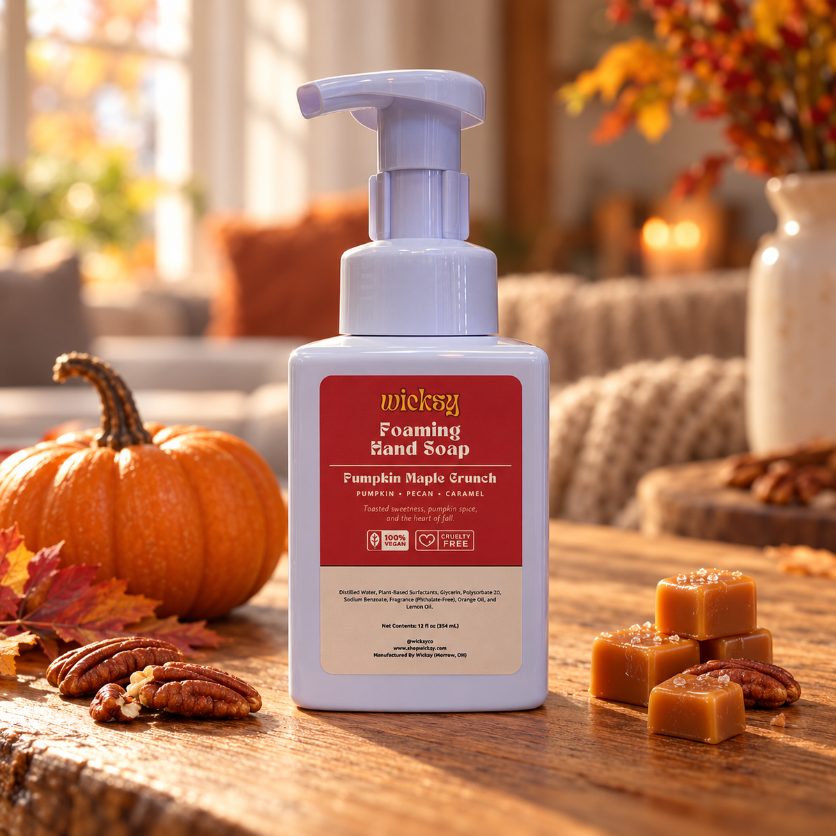 Pumpkin Maple Crunch Foaming Hand Soap by Wicksy, photo 3