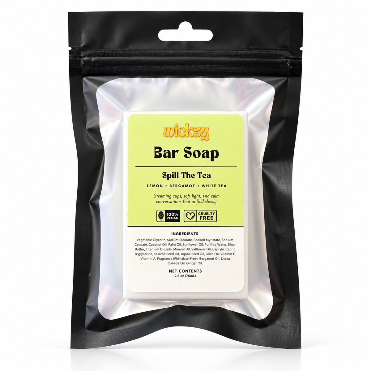 Spill The Tea Bar Soap by Wicksy