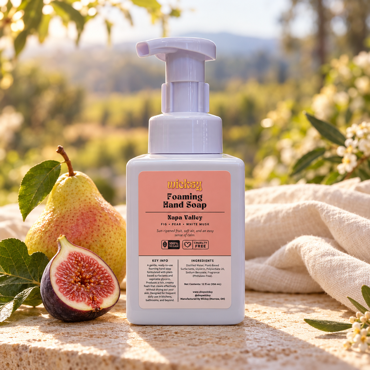 Napa Valley Foaming Hand Soap by Wicksy, photo 3