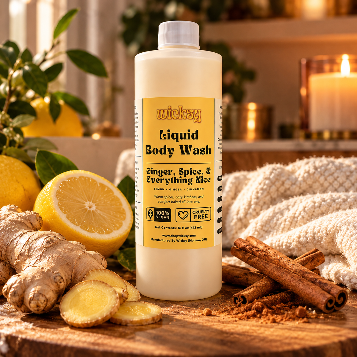 Ginger, Spice, & Everything Nice Body Wash by Wicksy, photo 5