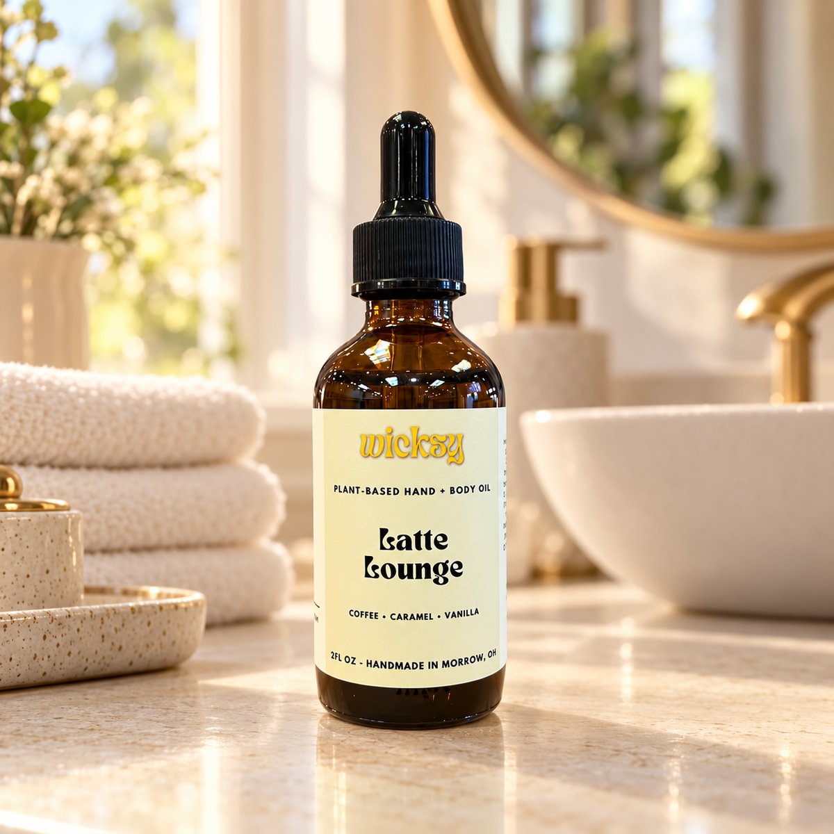 Latte Lounge Hand & Body Oil by Wicksy, photo 5