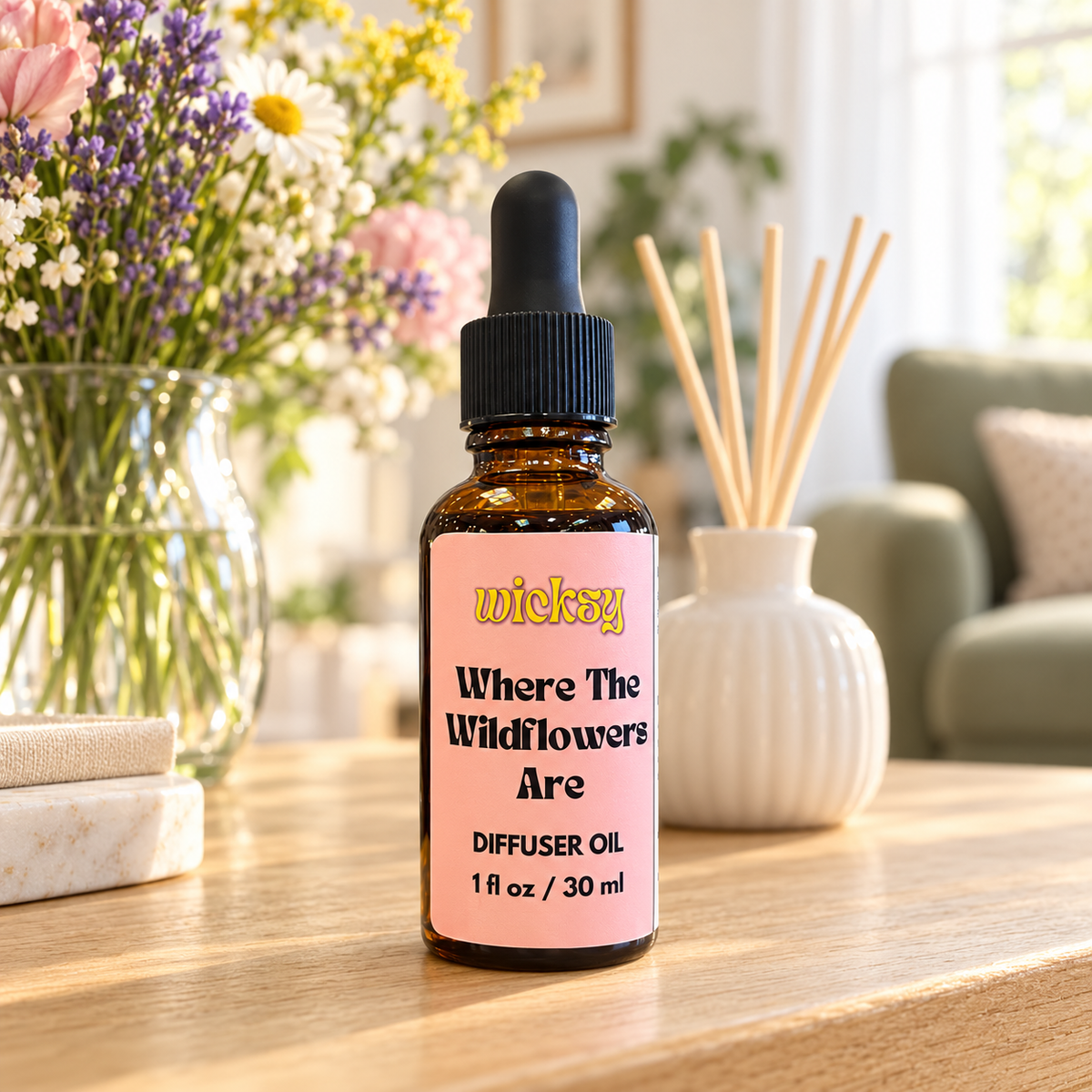 Where The Wildflowers Are Diffuser Oil by Wicksy, photo 4