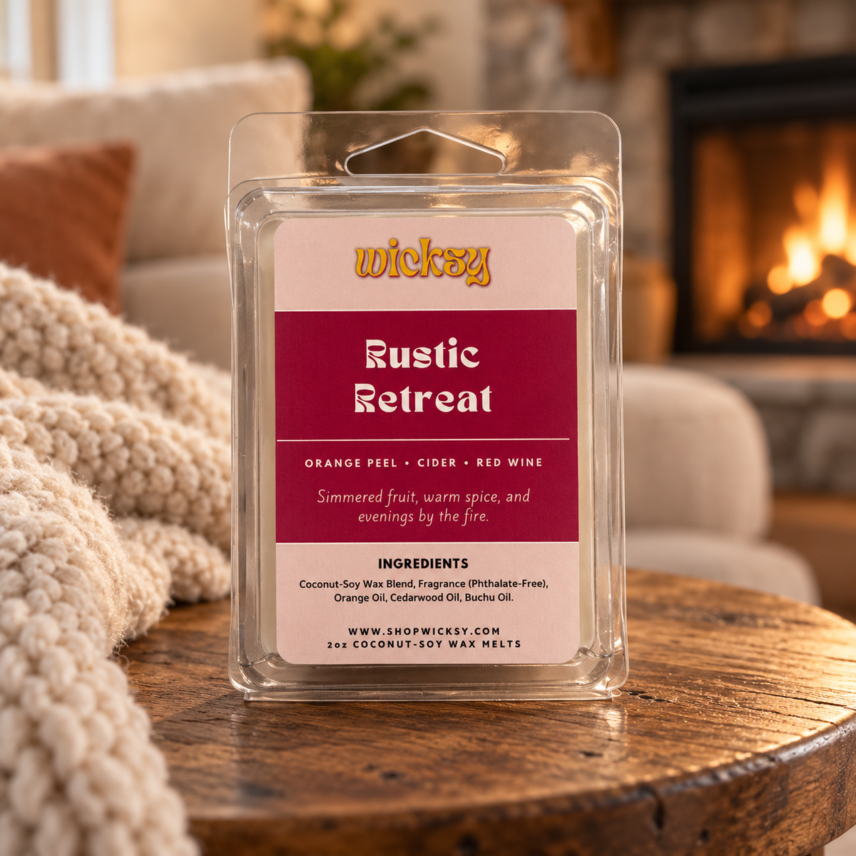 Rustic Retreat Wax Melt by Wicksy, photo 3