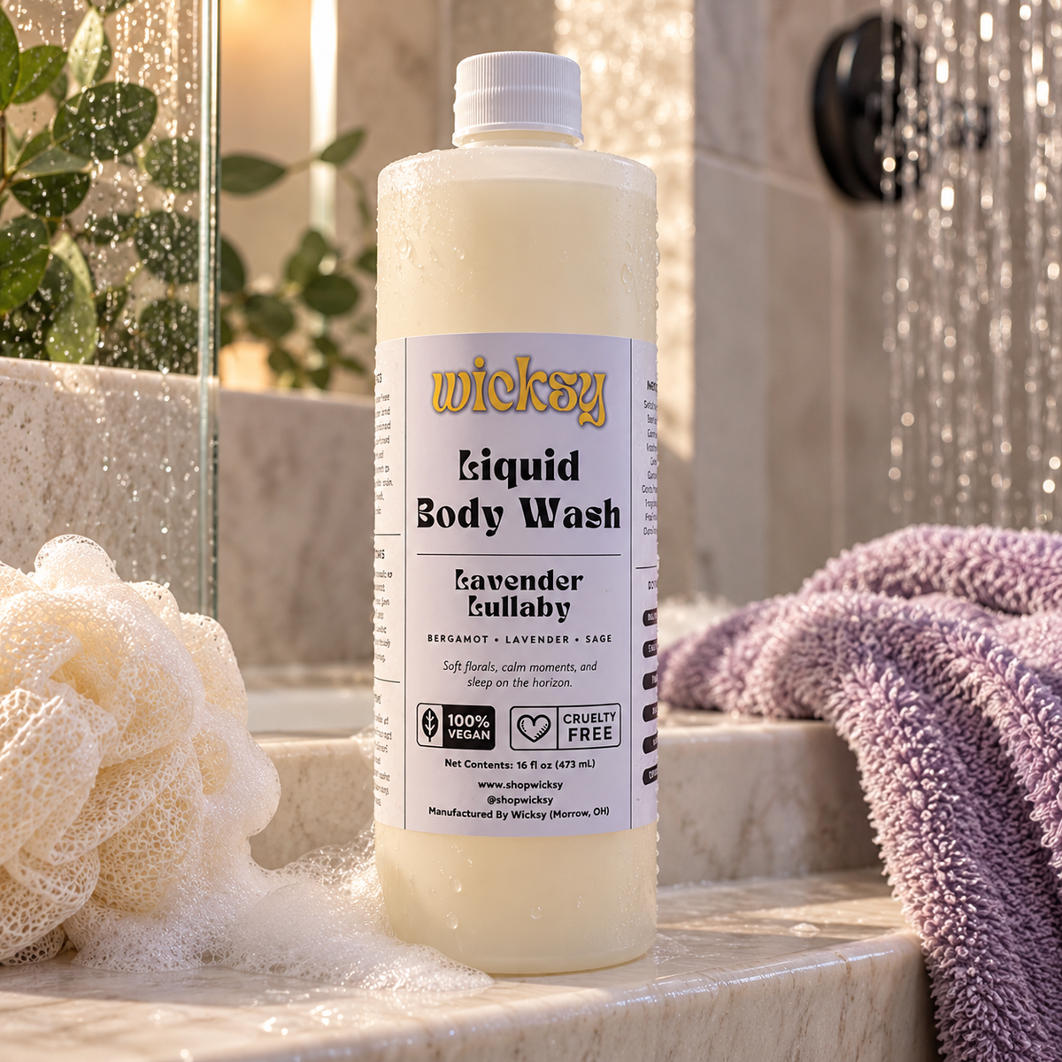 Lavender Lullaby Body Wash by Wicksy, photo 3