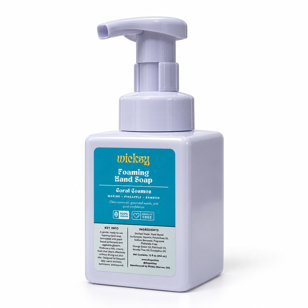 Coral Cosmos Foaming Hand Soap by Wicksy