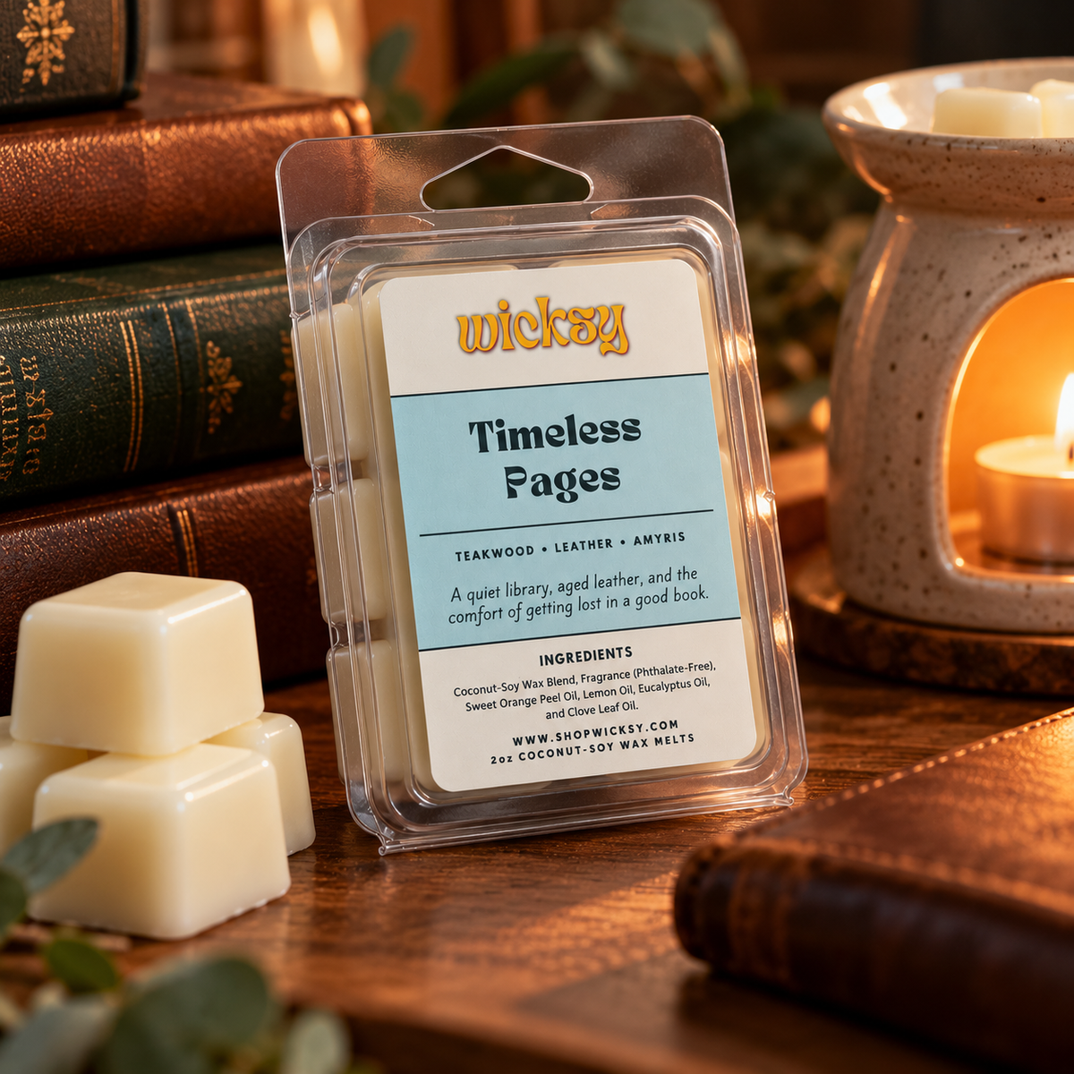 Timeless Pages Wax Melt by Wicksy, photo 3