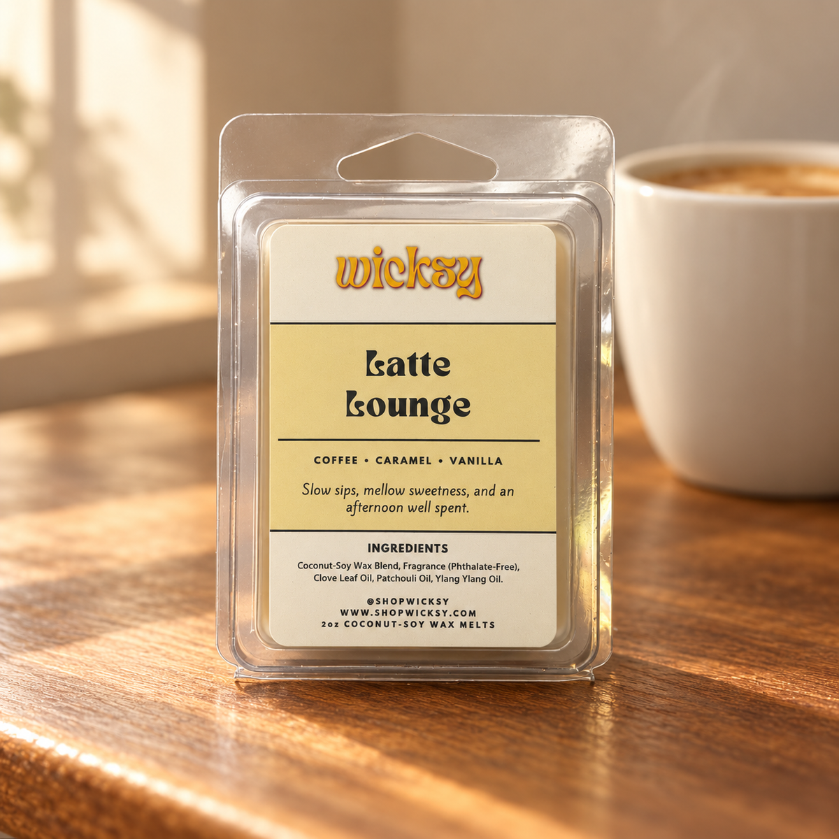 Latte Lounge Wax Melt by Wicksy, photo 3