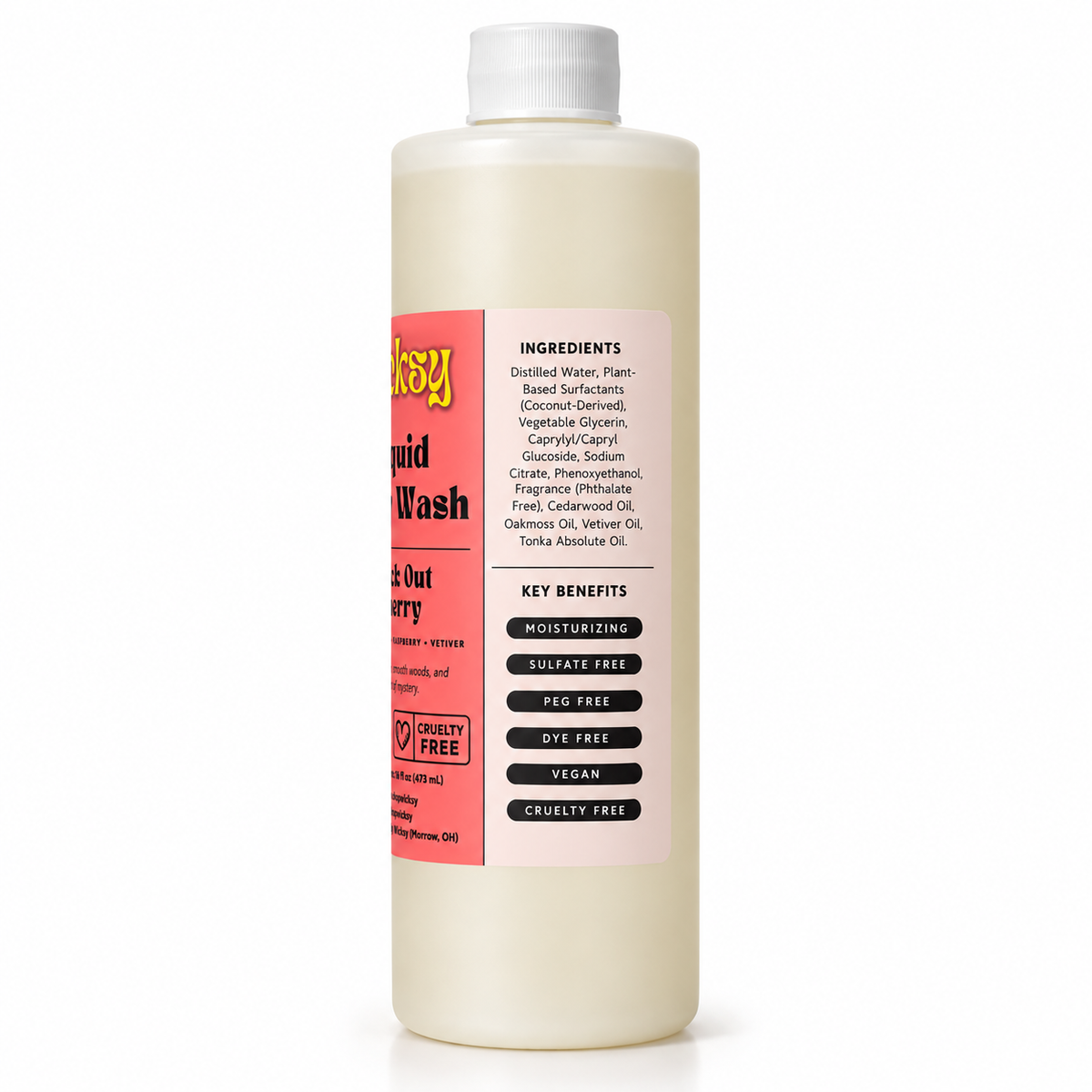 Black Out Cherry Body Wash by Wicksy, photo 3