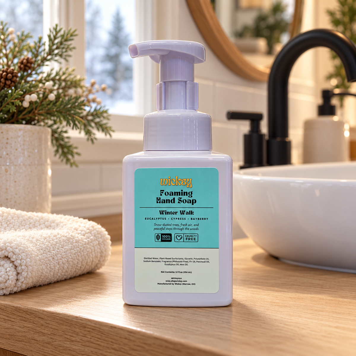 Winter Walk Foaming Hand Soap by Wicksy, photo 3