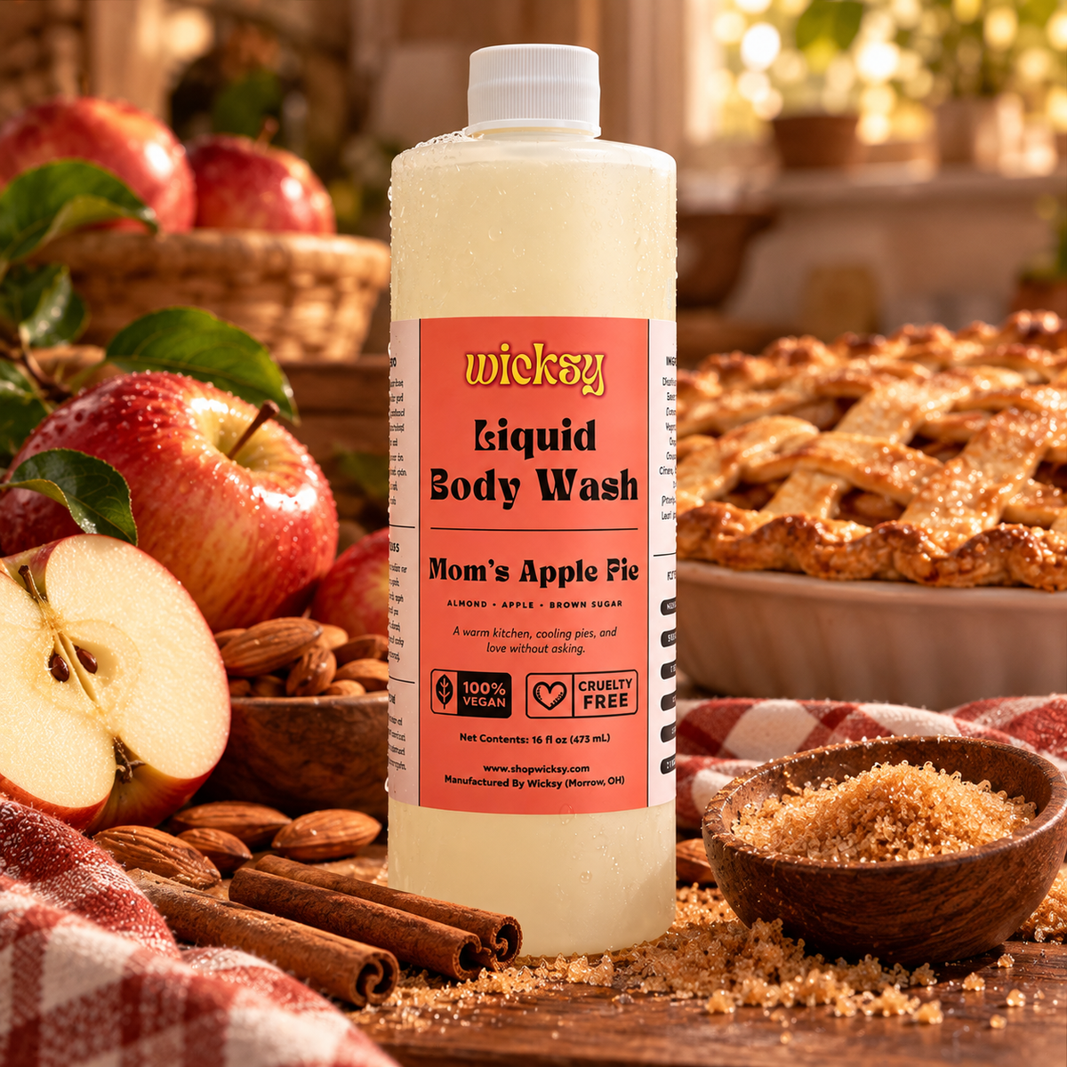 Mom's Apple Pie Body Wash by Wicksy, photo 5