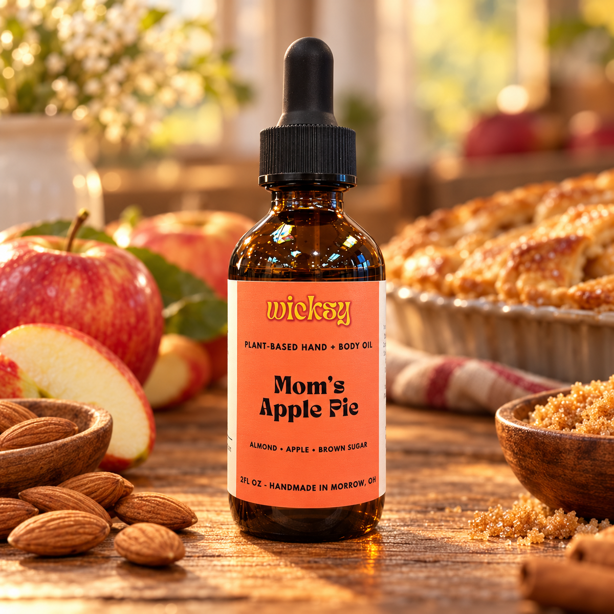 Mom's Apple Pie Hand & Body Oil by Wicksy, photo 4
