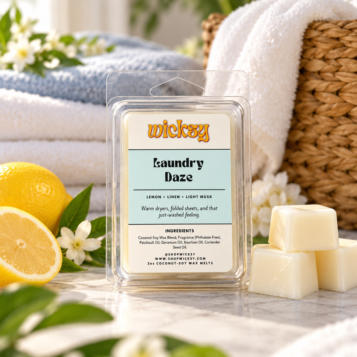 Laundry Daze Wax Melt by Wicksy, photo 3