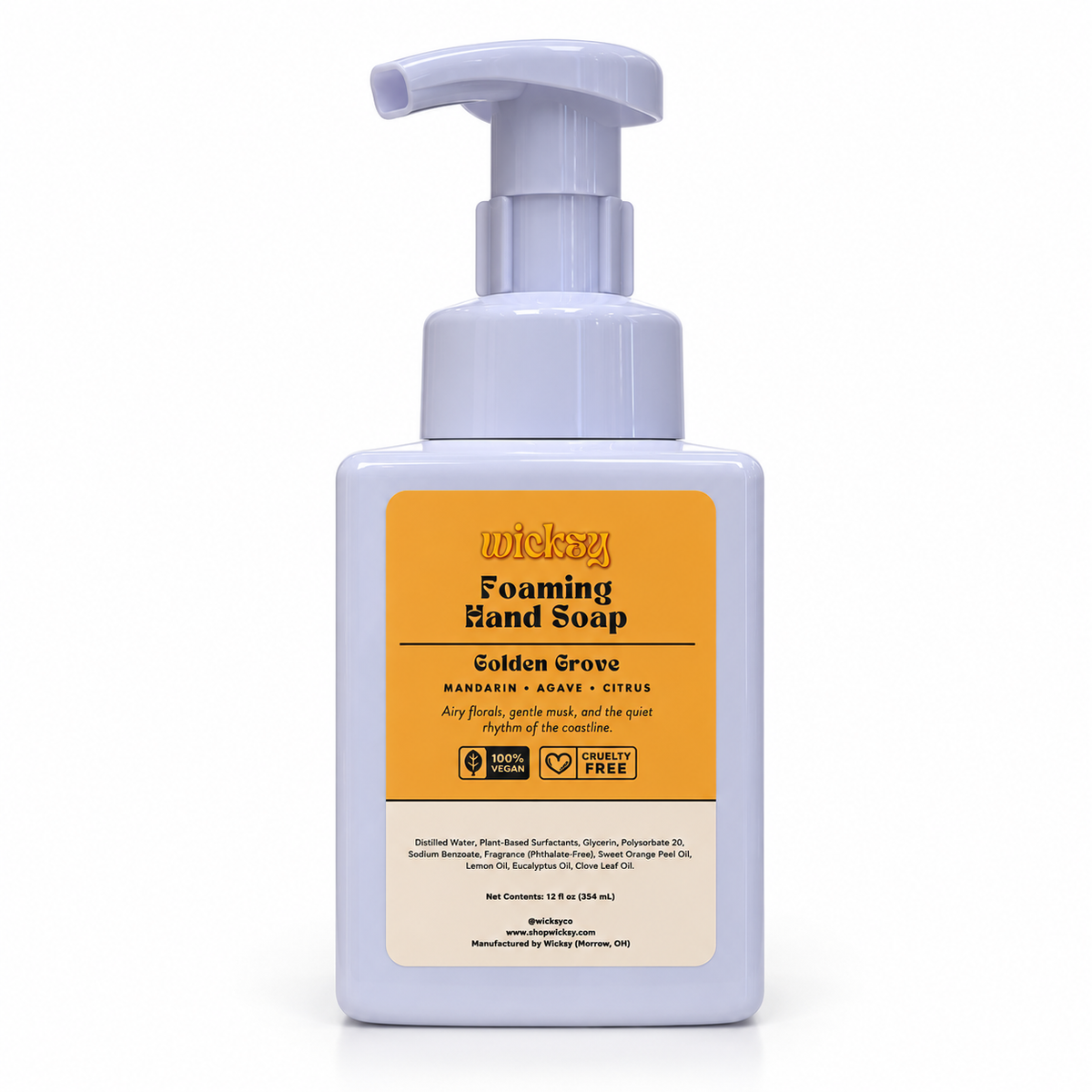 Golden Grove Foaming Hand Soap by Wicksy