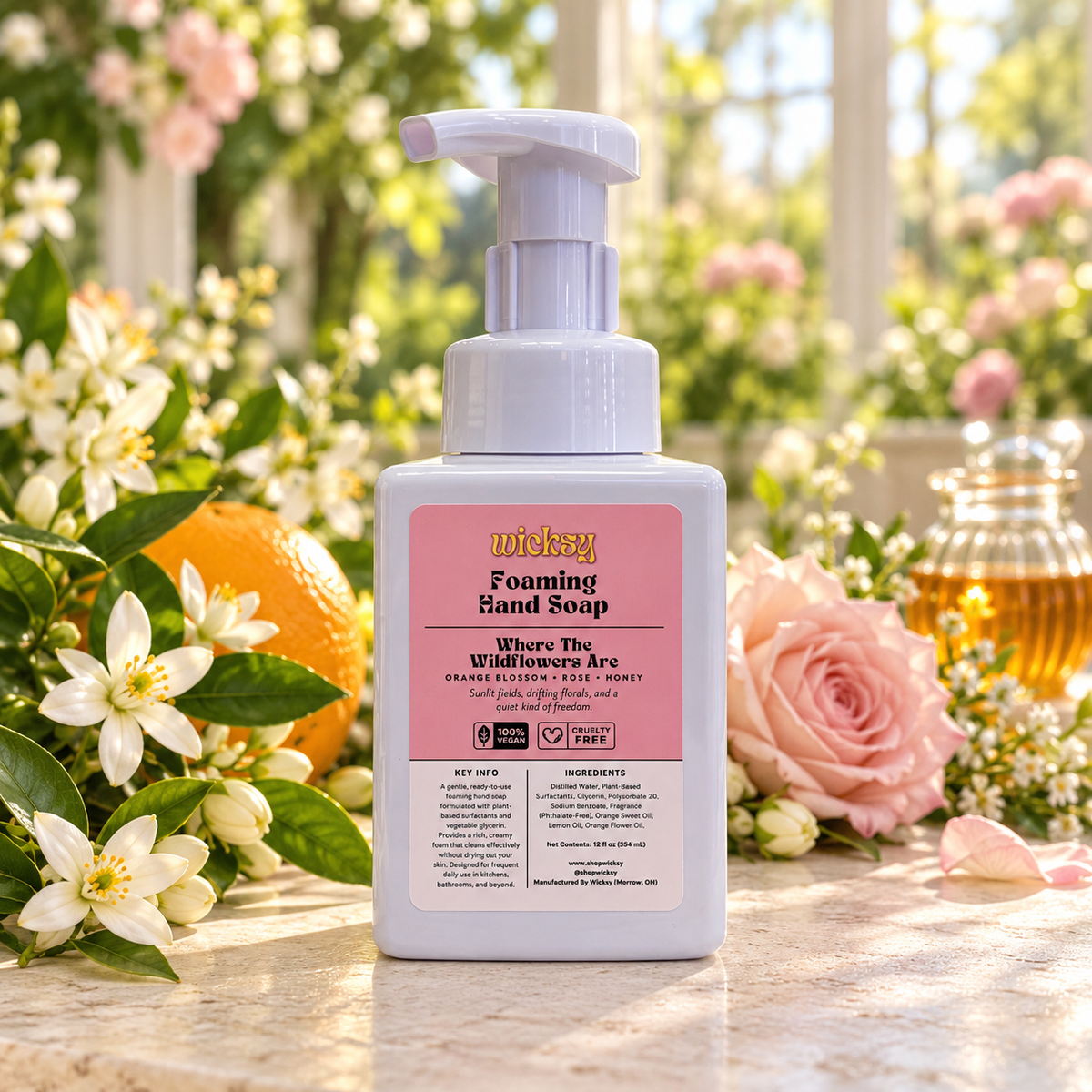 Where The Wildflowers Are Foaming Hand Soap by Wicksy, photo 3