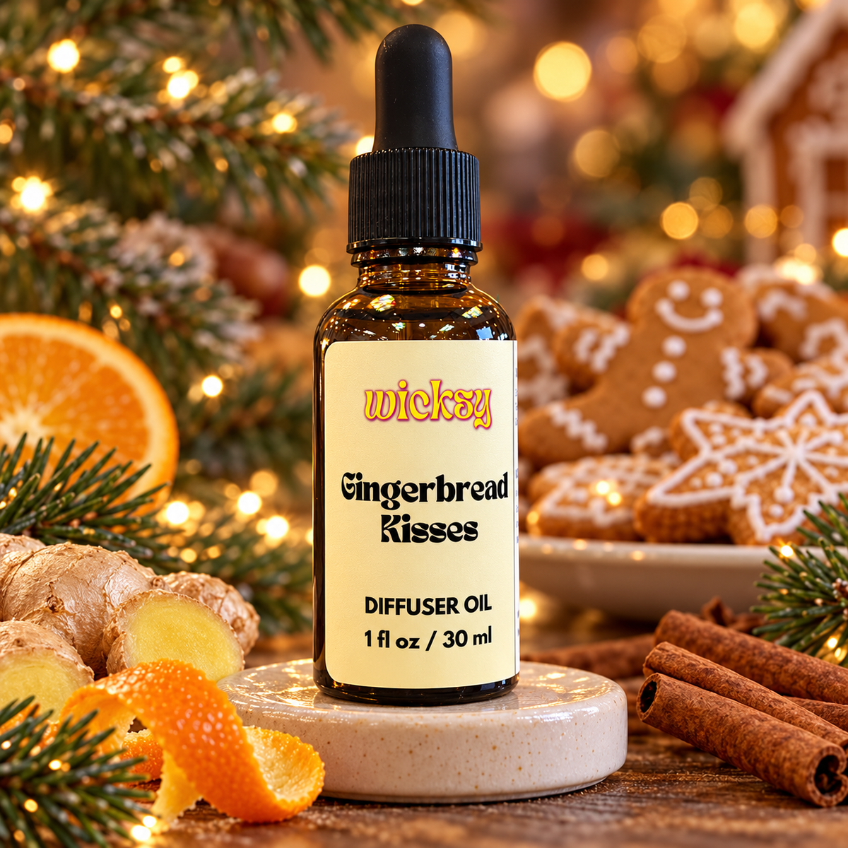 Gingerbread Kisses Diffuser Oil by Wicksy, photo 3