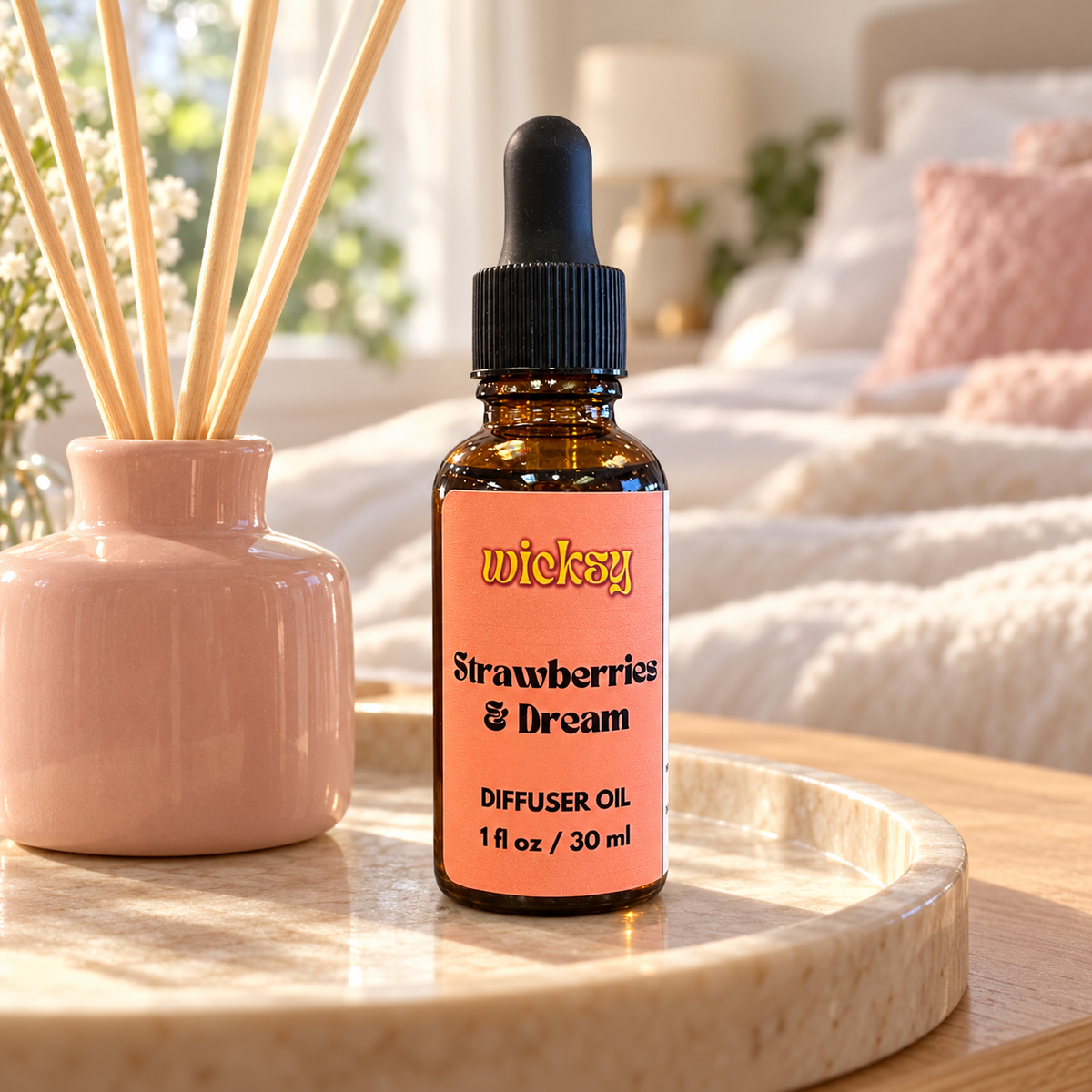 Strawberries & Dream Diffuser Oil by Wicksy, photo 4