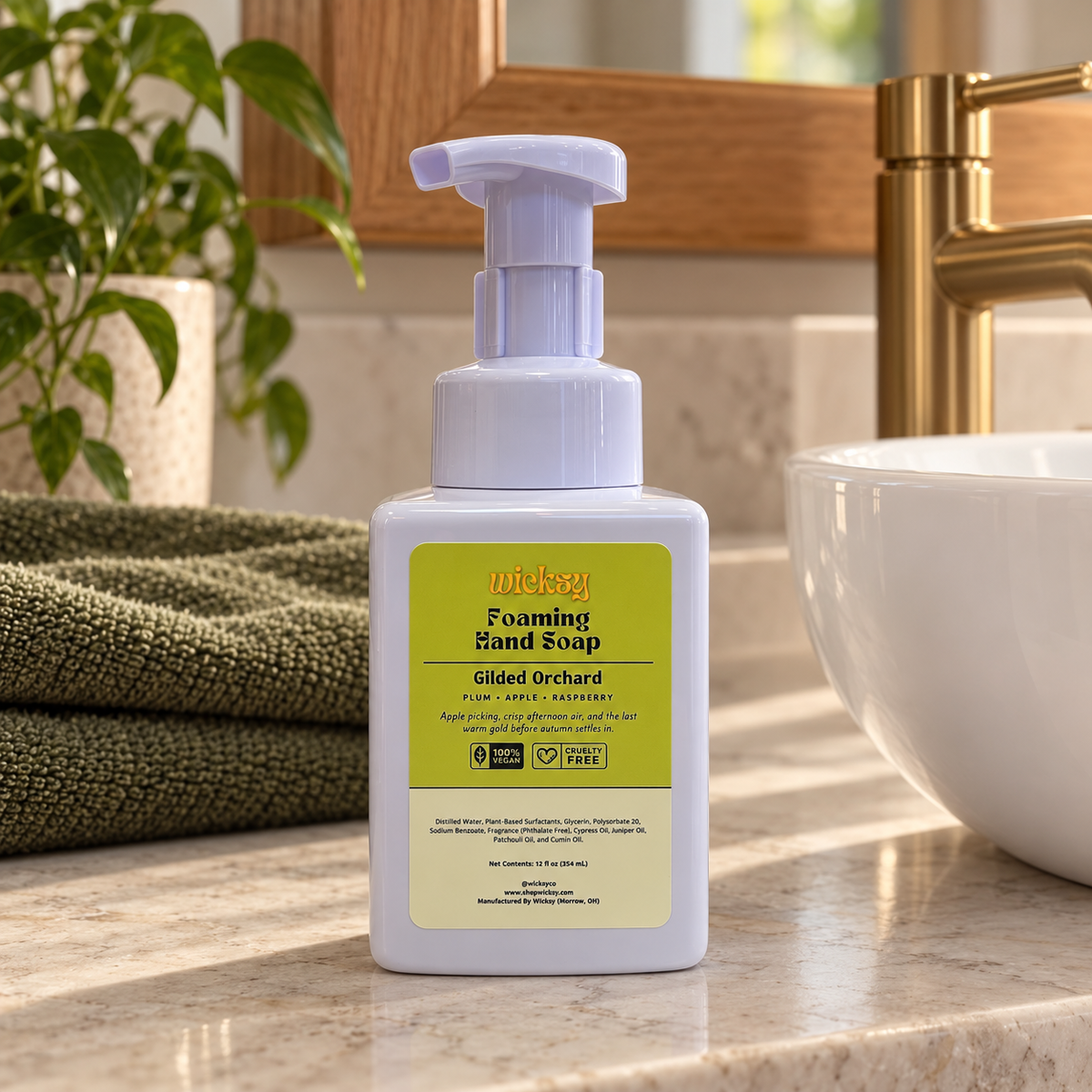 Gilded Orchard Foaming Hand Soap by Wicksy, photo 4