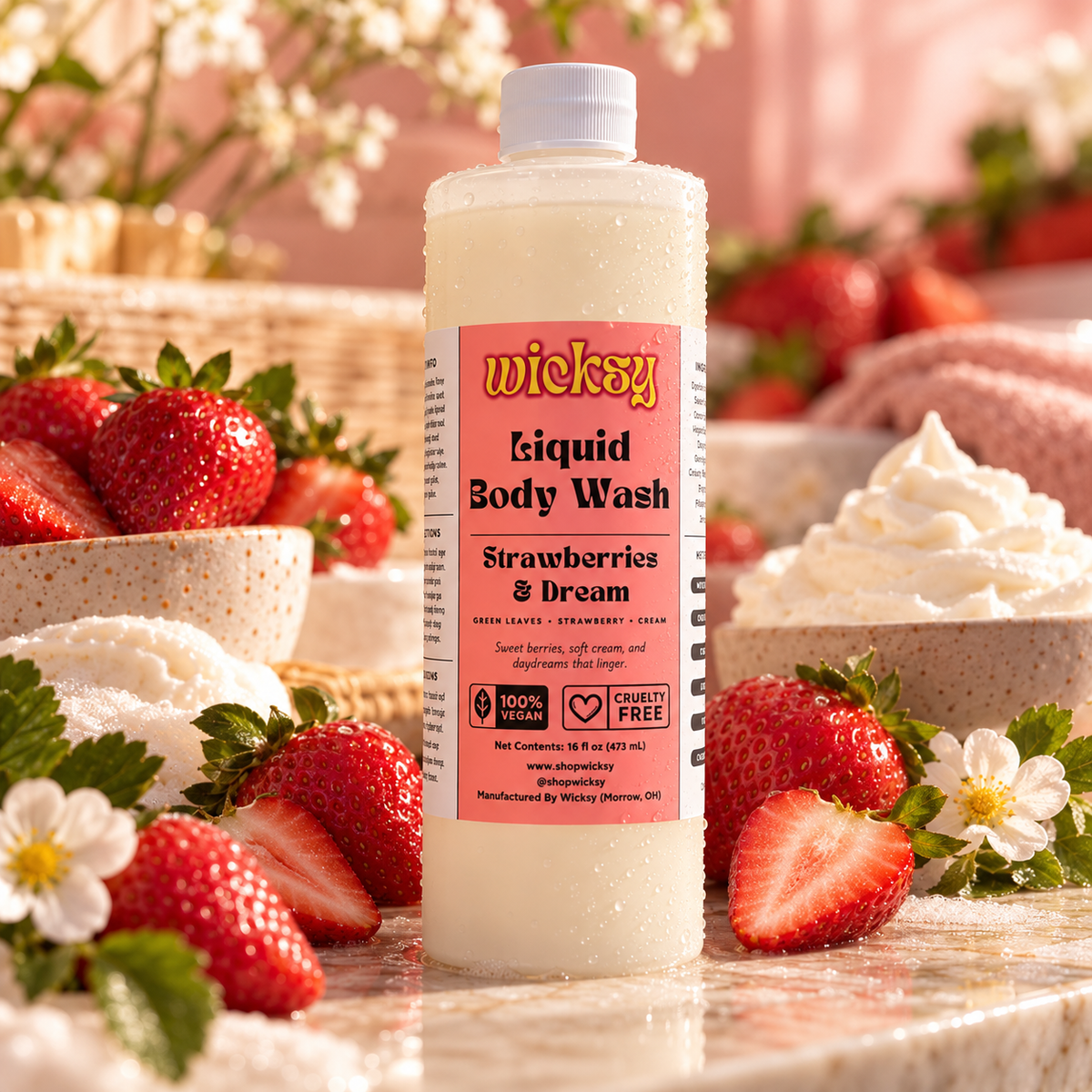 Strawberries & Dream Body Wash by Wicksy, photo 5