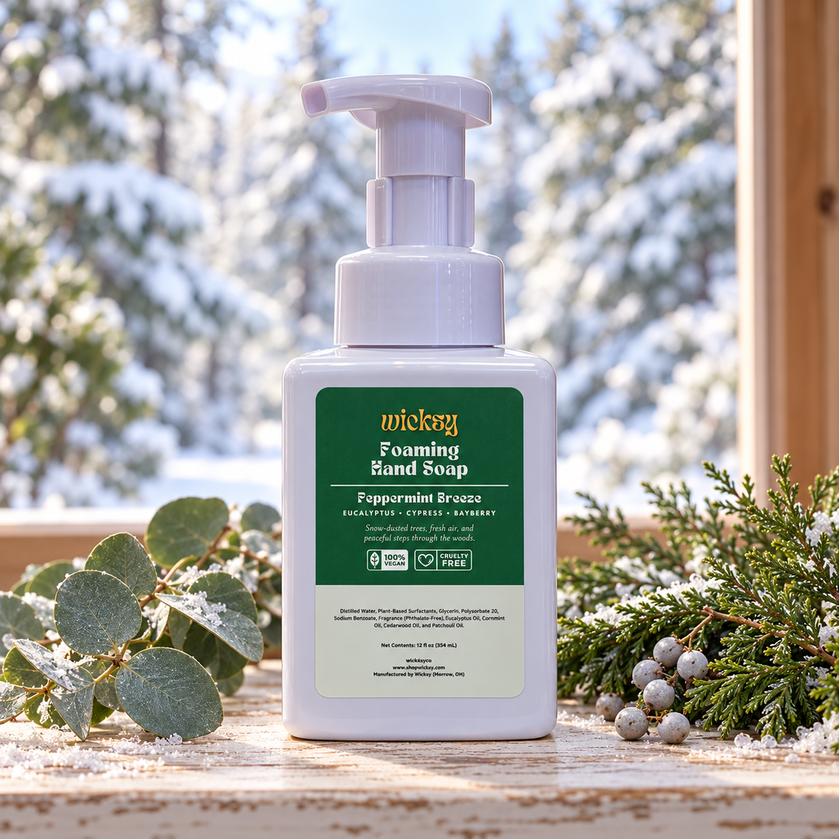 Peppermint Breeze Foaming Hand Soap by Wicksy, photo 3