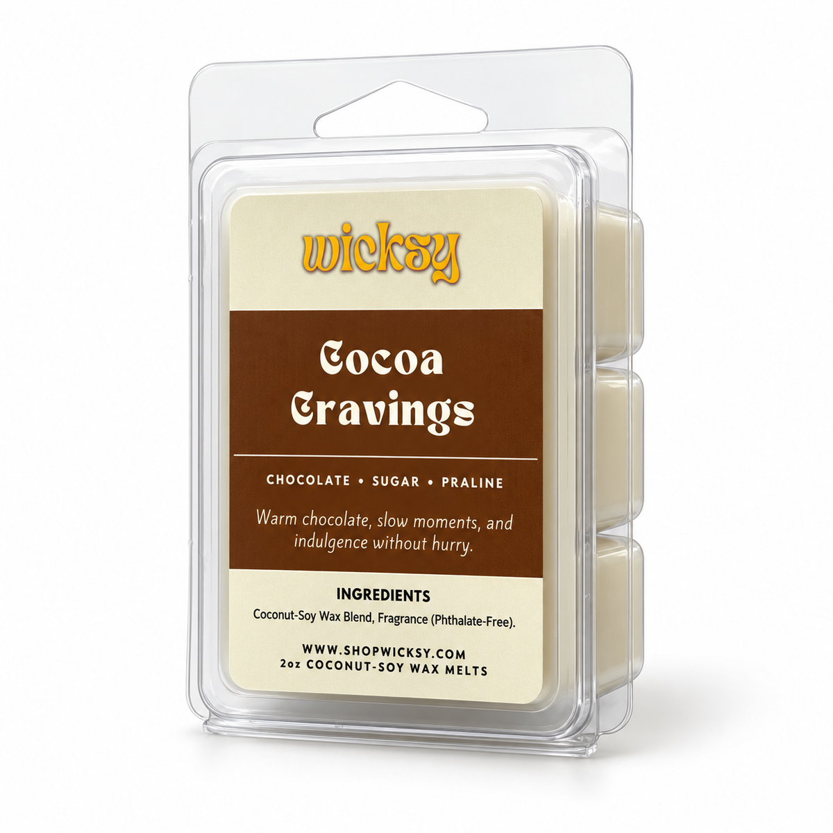Cocoa Cravings Wax Melt by Wicksy