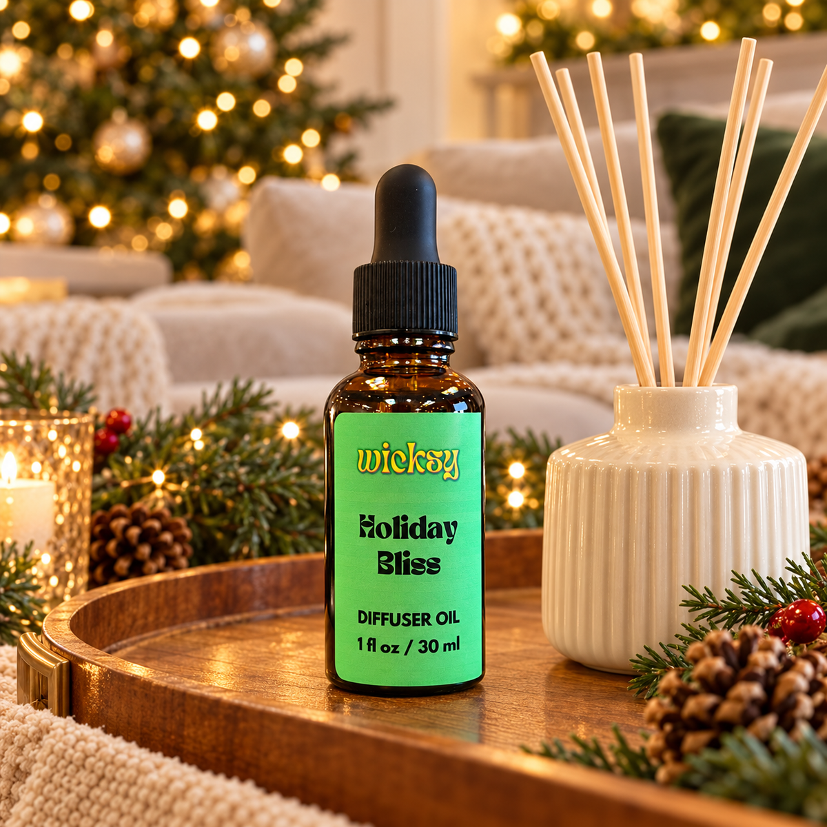 Holiday Bliss Diffuser Oil by Wicksy, photo 4