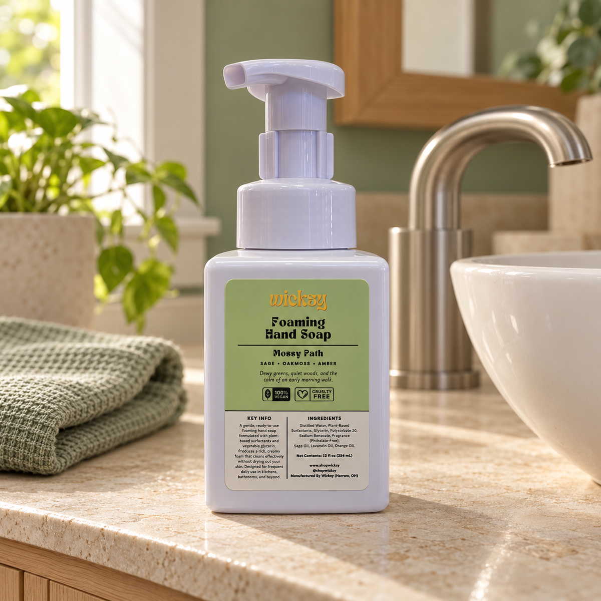 Mossy Path Foaming Hand Soap by Wicksy, photo 4