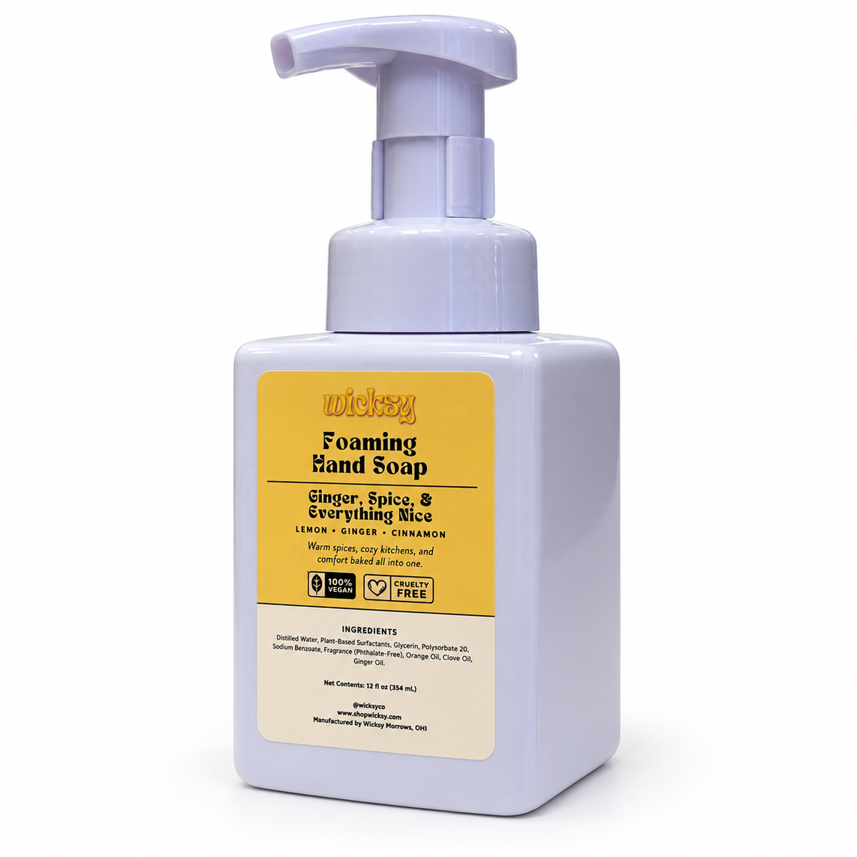 Ginger, Spice, & Everything Nice Foaming Hand Soap by Wicksy