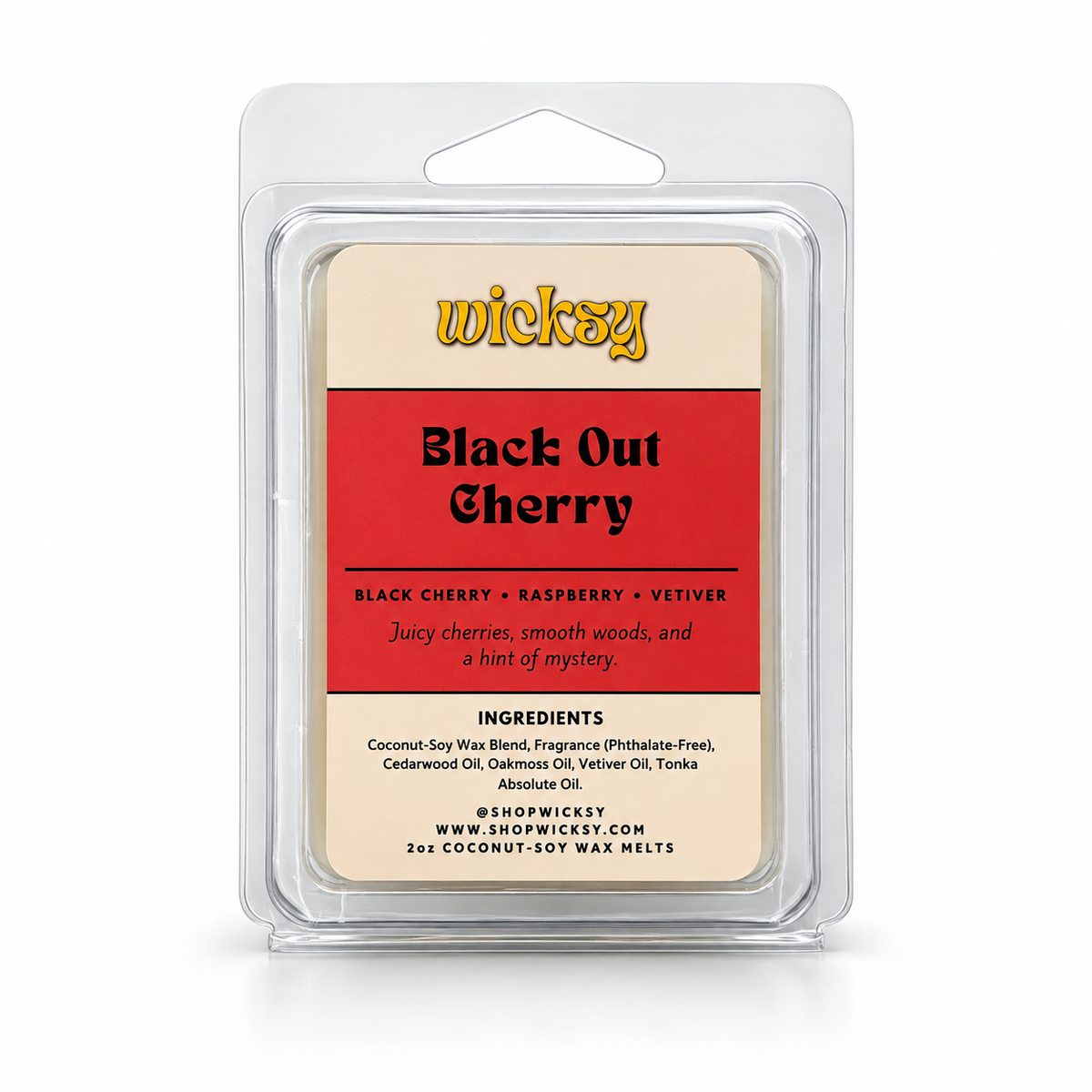 Black Out Cherry Wax Melt by Wicksy