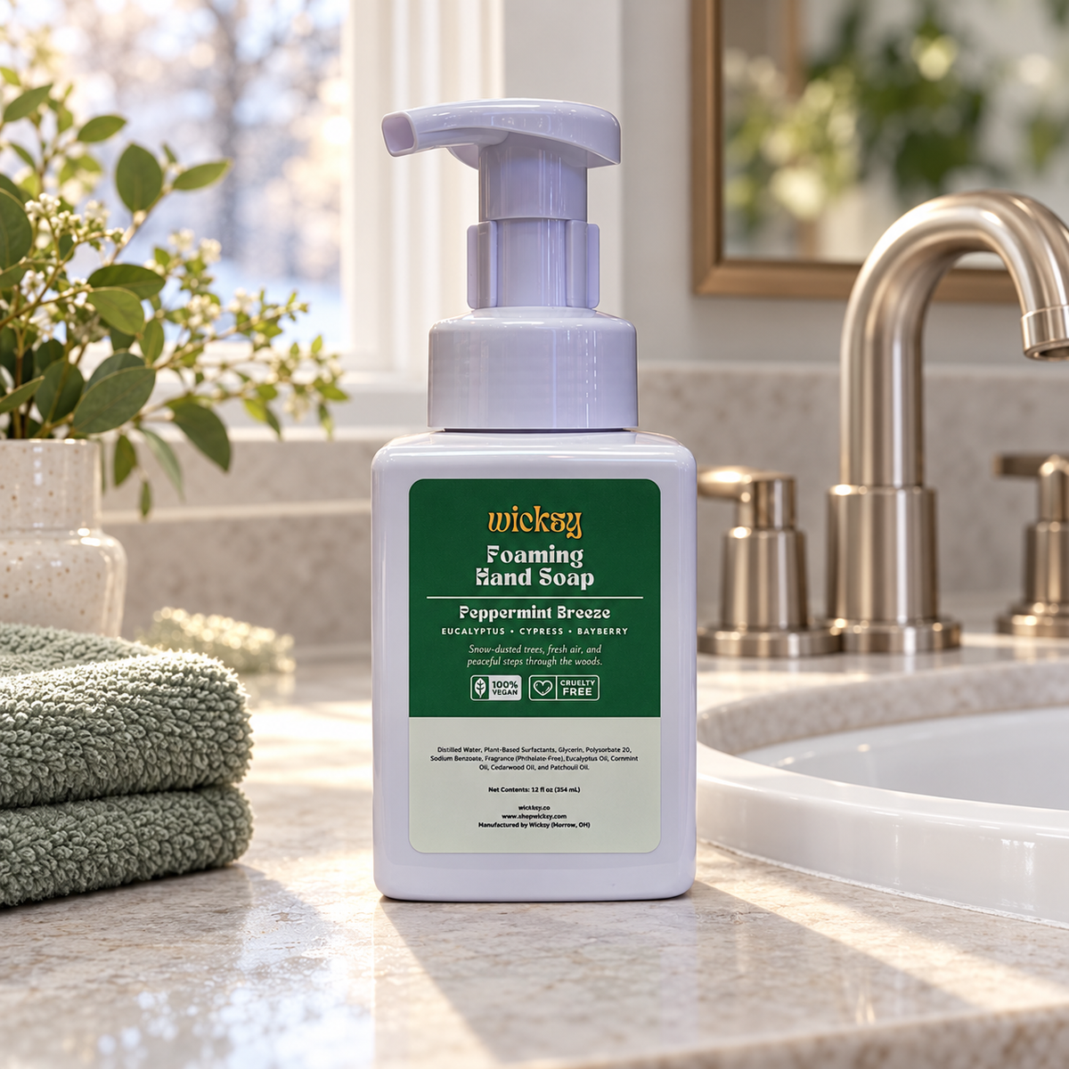 Peppermint Breeze Foaming Hand Soap by Wicksy, photo 4