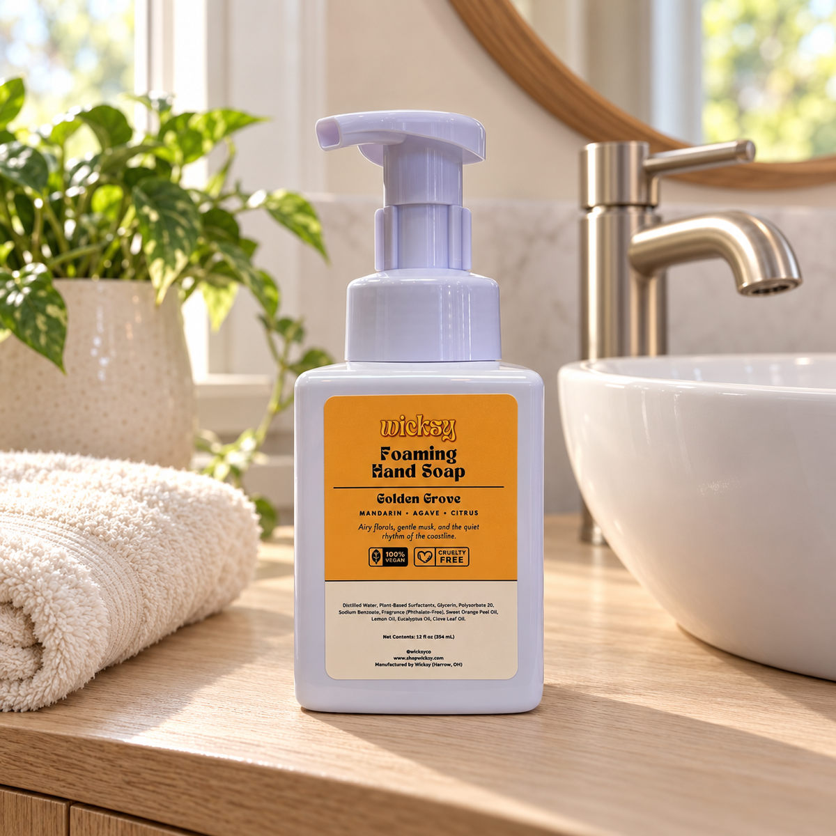 Golden Grove Foaming Hand Soap by Wicksy, photo 4