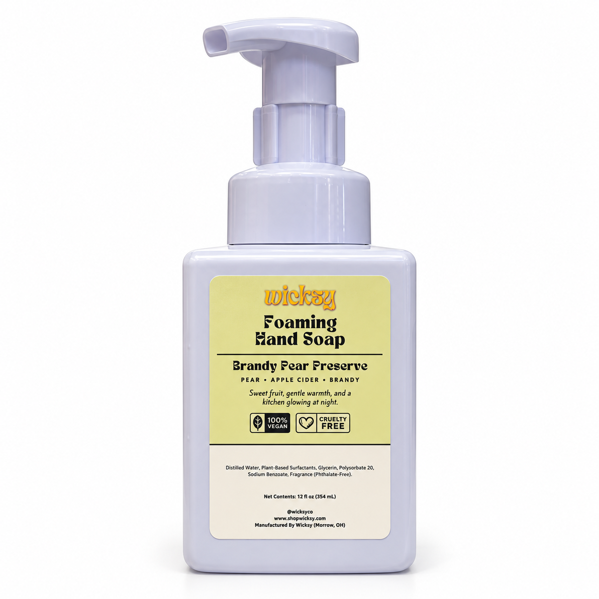 Brandy Pear Preserve Foaming Hand Soap by Wicksy