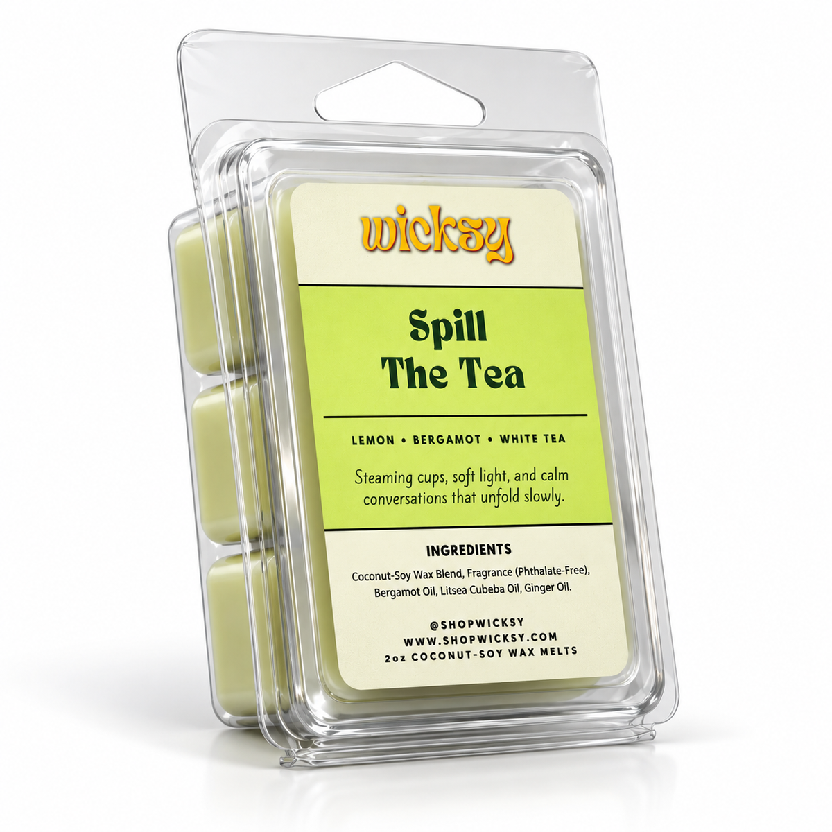 Spill The Tea Wax Melt by Wicksy, photo 2
