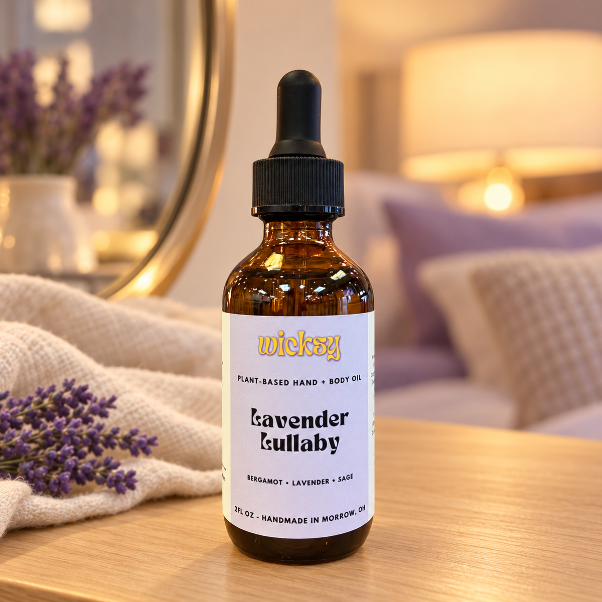 Lavender Lullaby Hand & Body Oil by Wicksy, photo 5