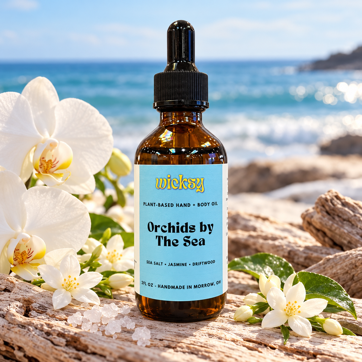 Orchids By The Sea Hand & Body Oil by Wicksy, photo 4